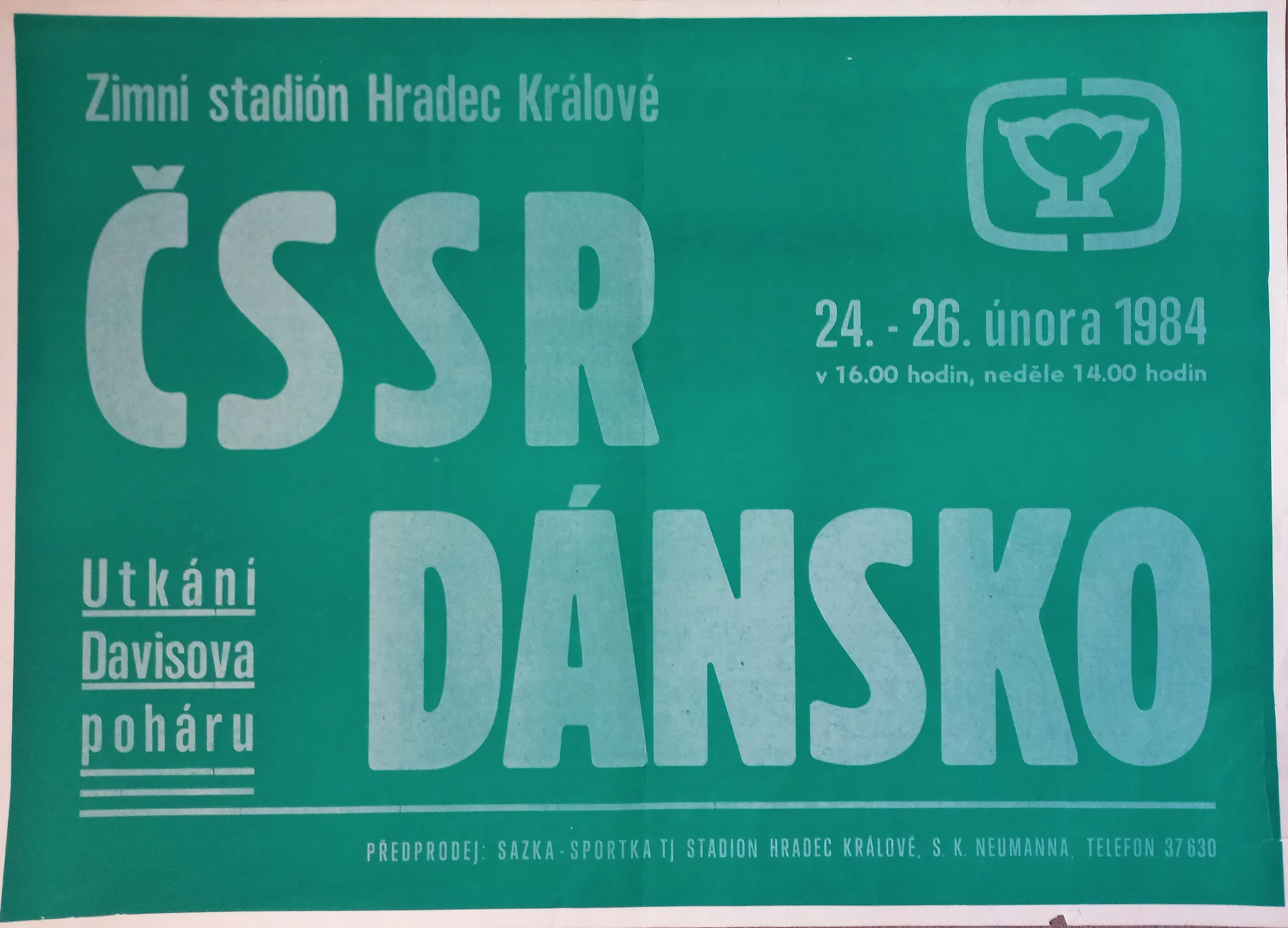 Náhledový obrázek předmětu Davis Cup 1984. ČSSR - Dánsko