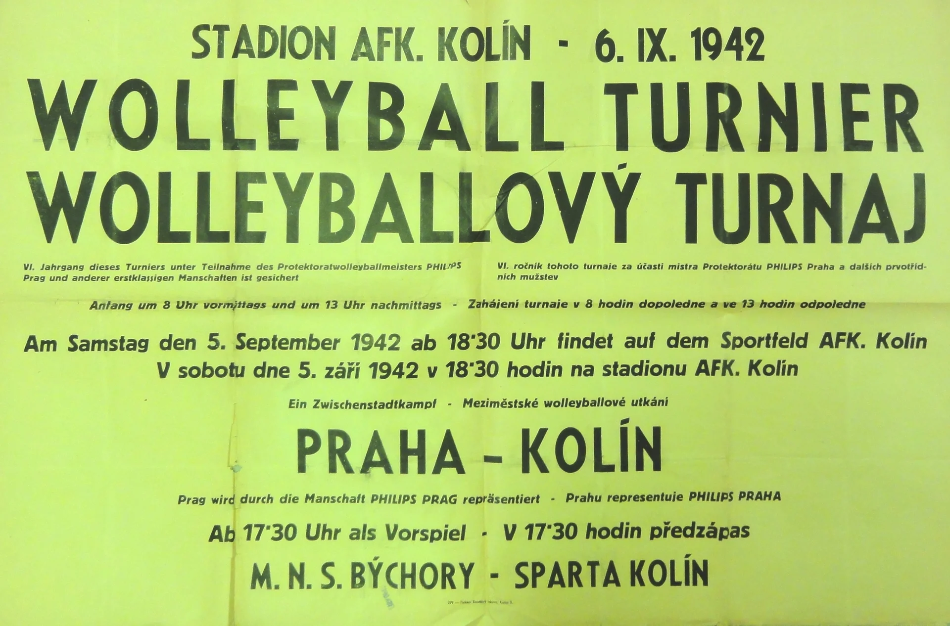 Náhledový obrázek předmětu Wolleyballový turnaj Praha - Kolín