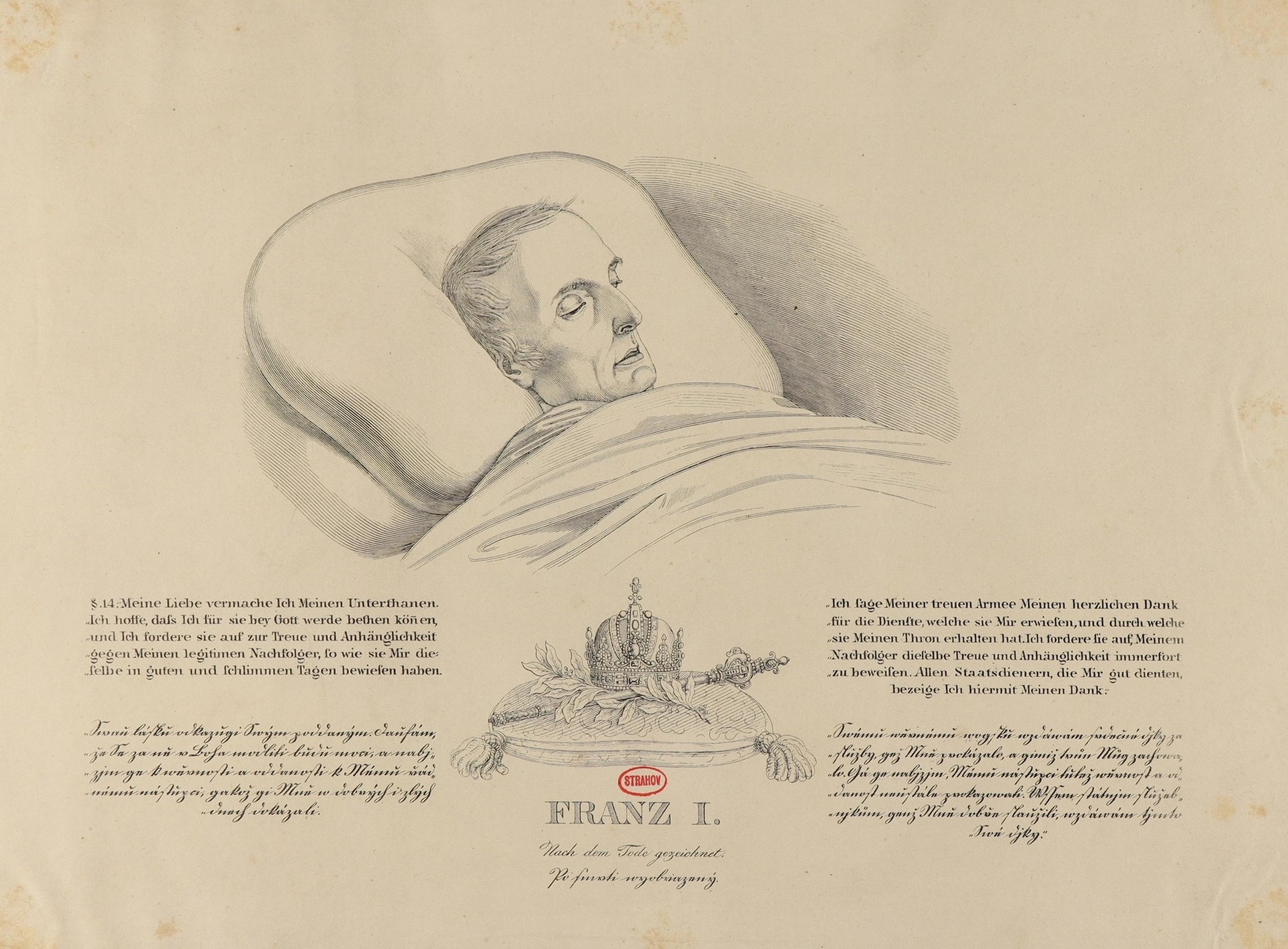 Náhledový obrázek František I. na úmrtním loži - 1