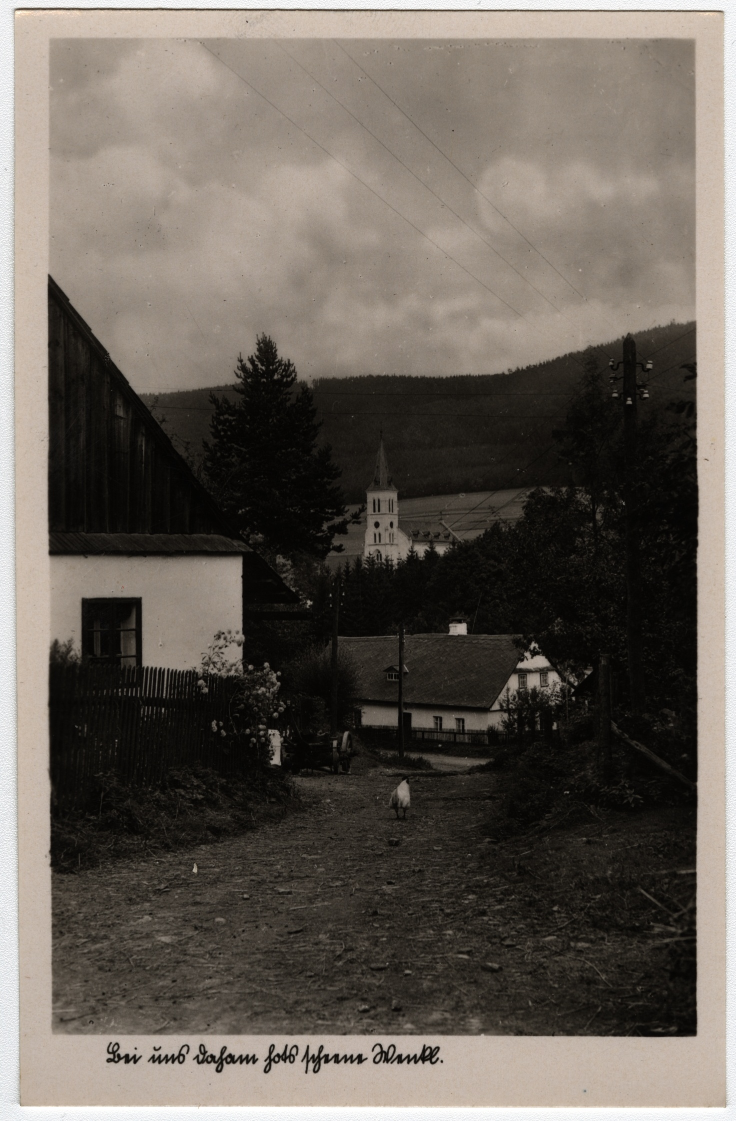 Náhledový obrázek Mnichov u Vrbna p. P. na historické pohlednici - 1