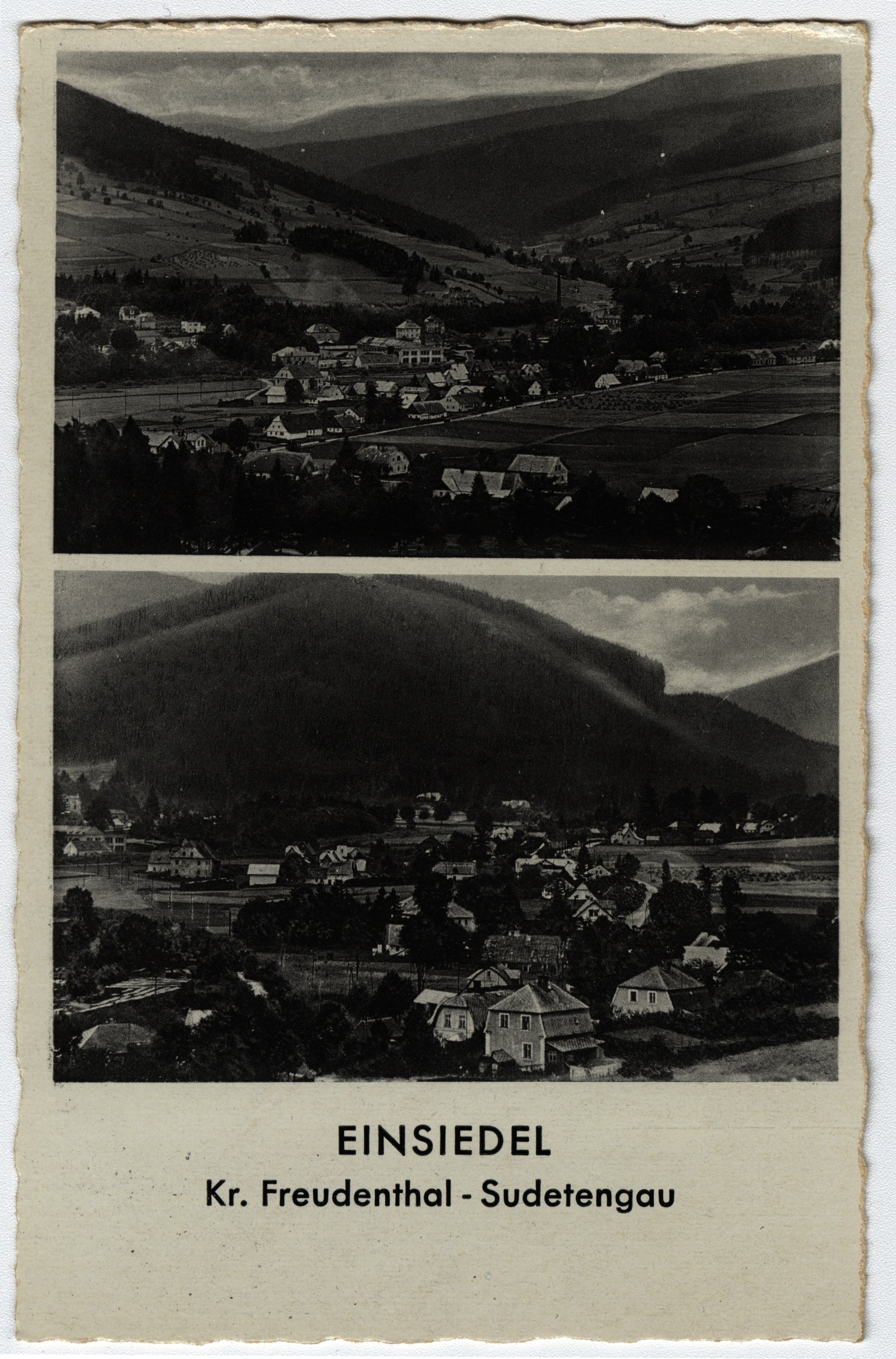 Náhledový obrázek Mnichov u Vrbna p. P. na historické pohlednici - 1