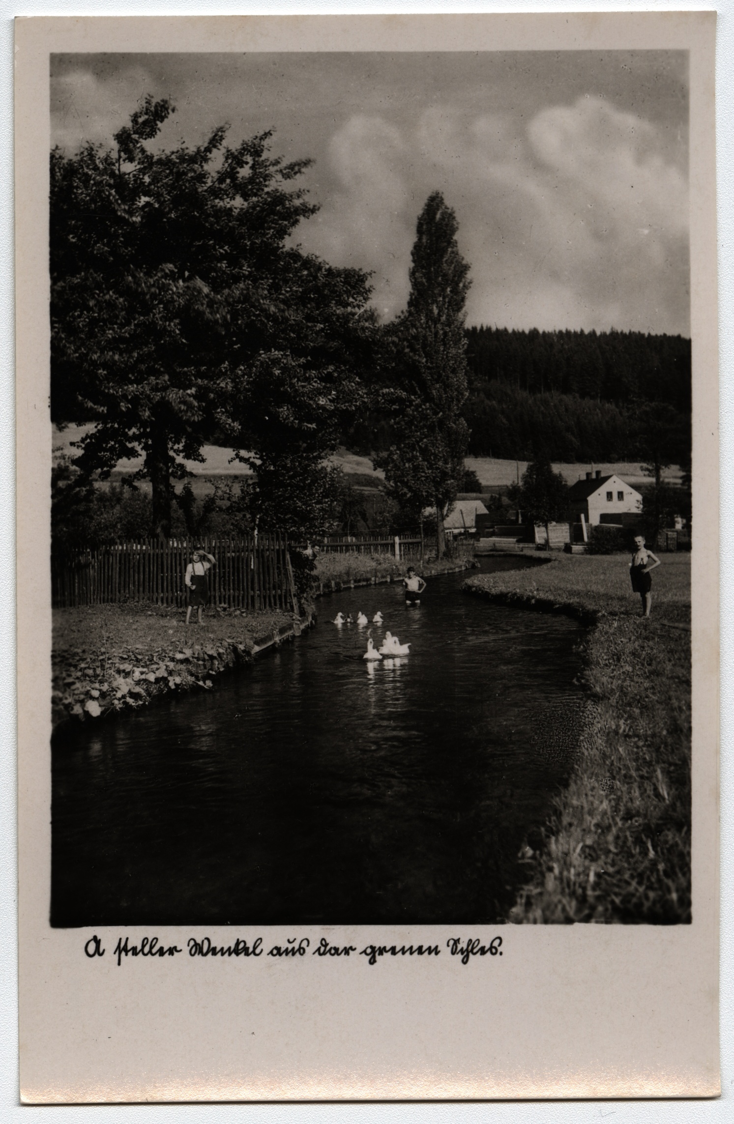 Náhledový obrázek Mnichov u Vrbna p. P. na historické pohlednici - 1