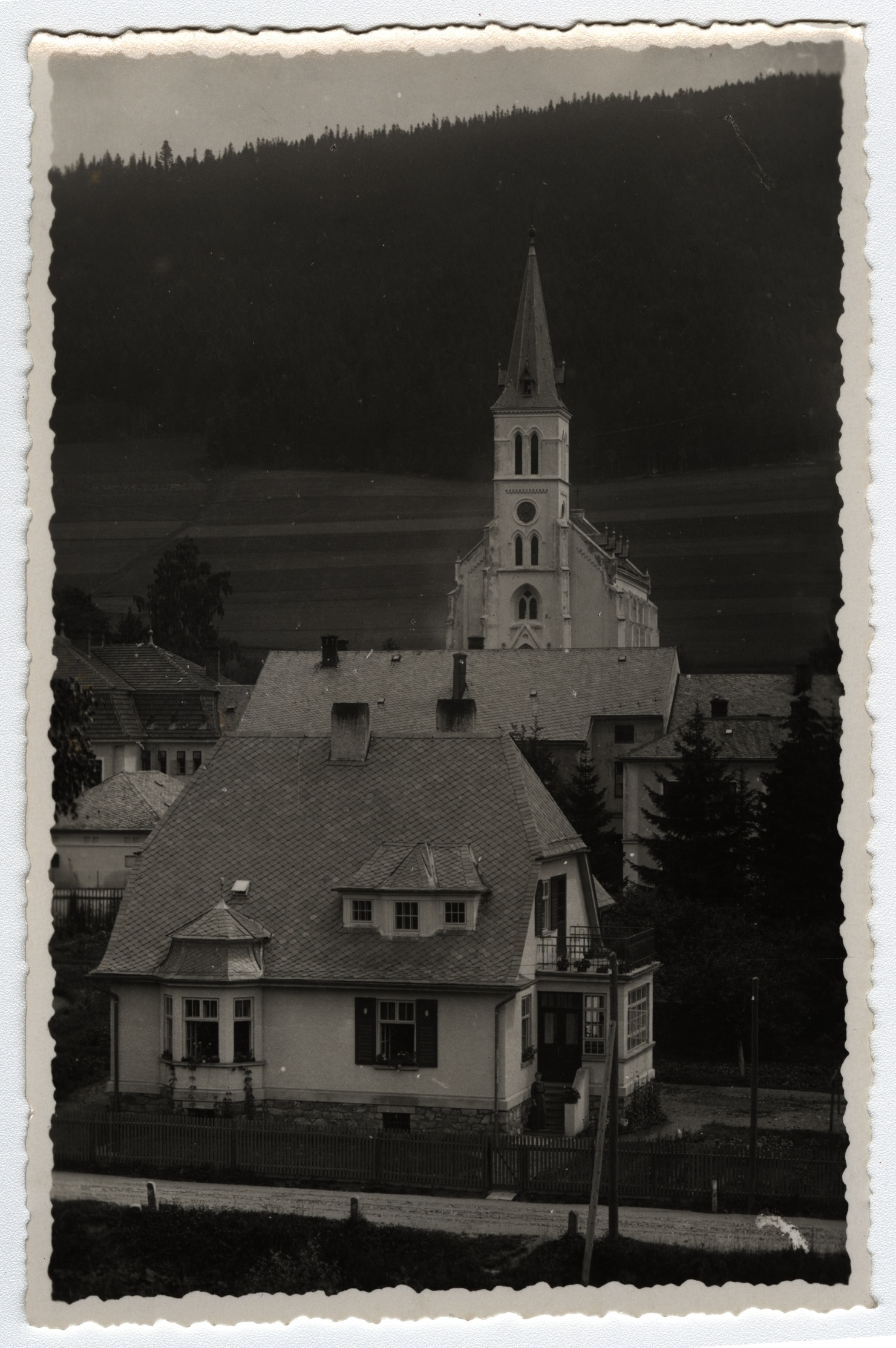Náhledový obrázek Mnichov u Vrbna p. P. na historické pohlednici - 1