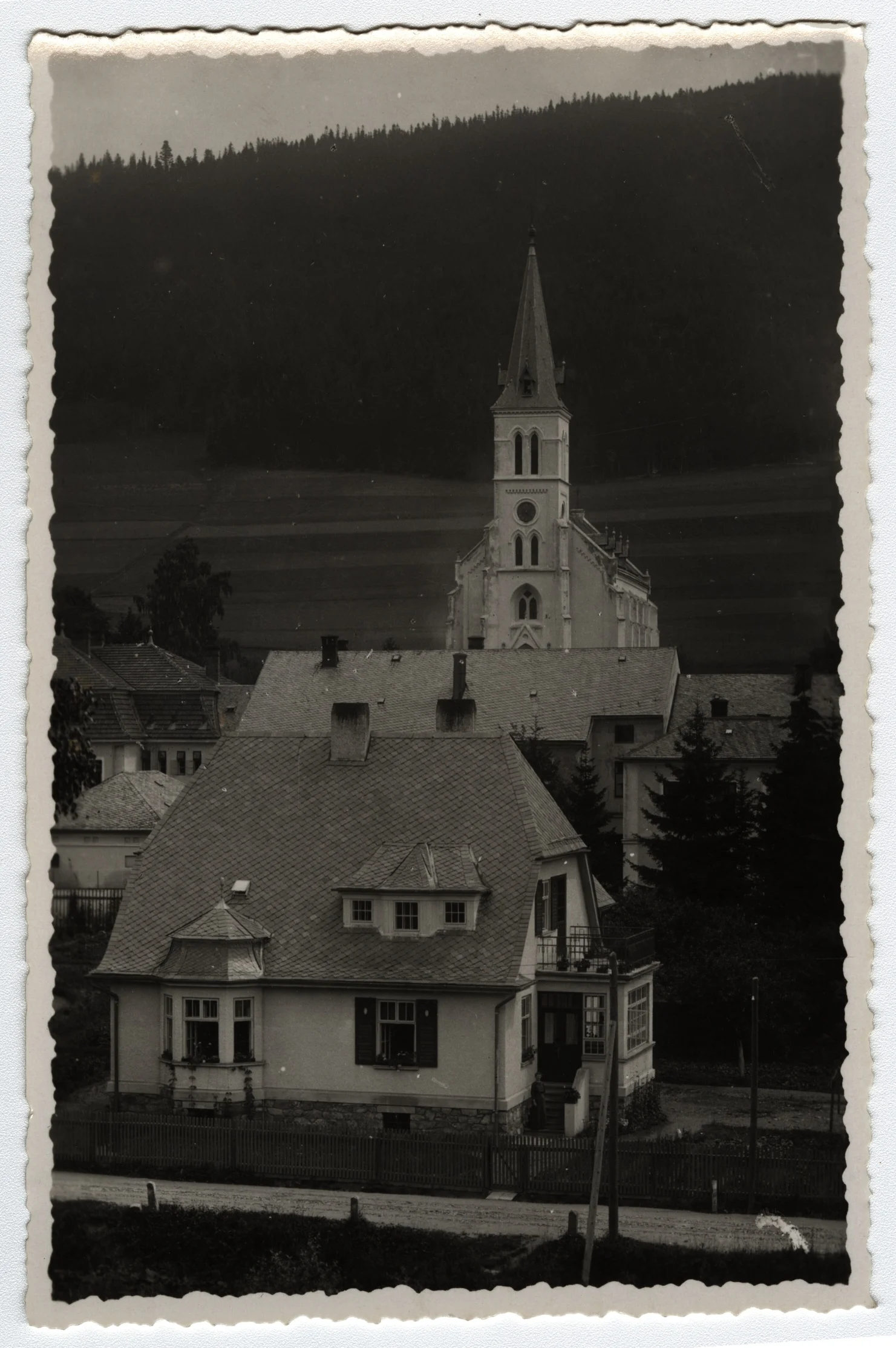 Náhledový obrázek předmětu Mnichov u Vrbna p. P. na historické pohlednici