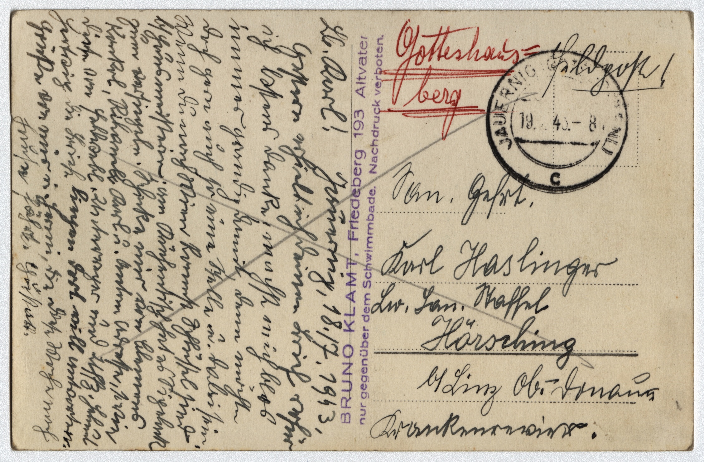 Náhledový obrázek Oltář kostela na Boží hoře u Žulové (1939) - 2
