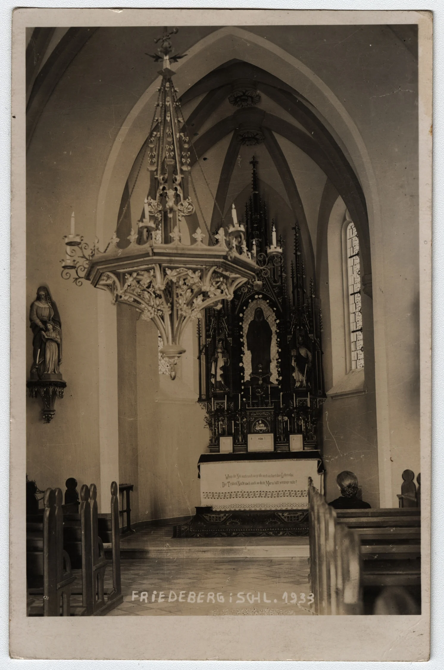 Náhledový obrázek předmětu Oltář kostela na Boží hoře u Žulové (1939)