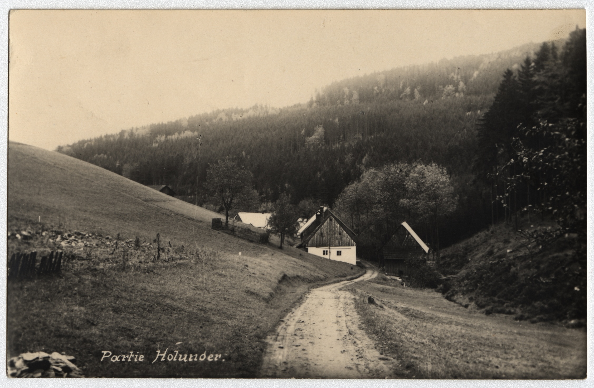 Náhledový obrázek Osada Chebzí na historické pohlednici - 1