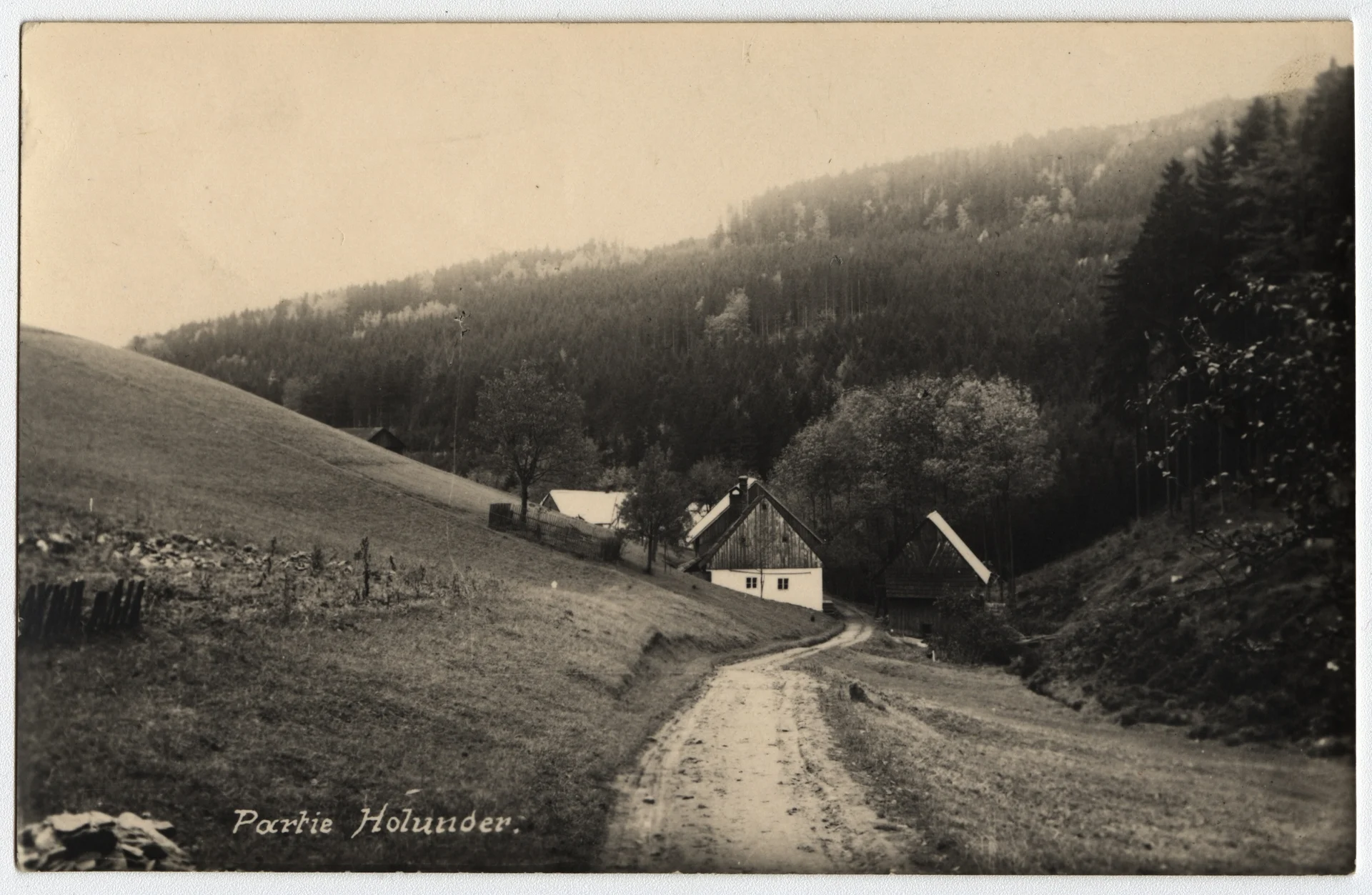 Náhledový obrázek předmětu Osada Chebzí na historické pohlednici