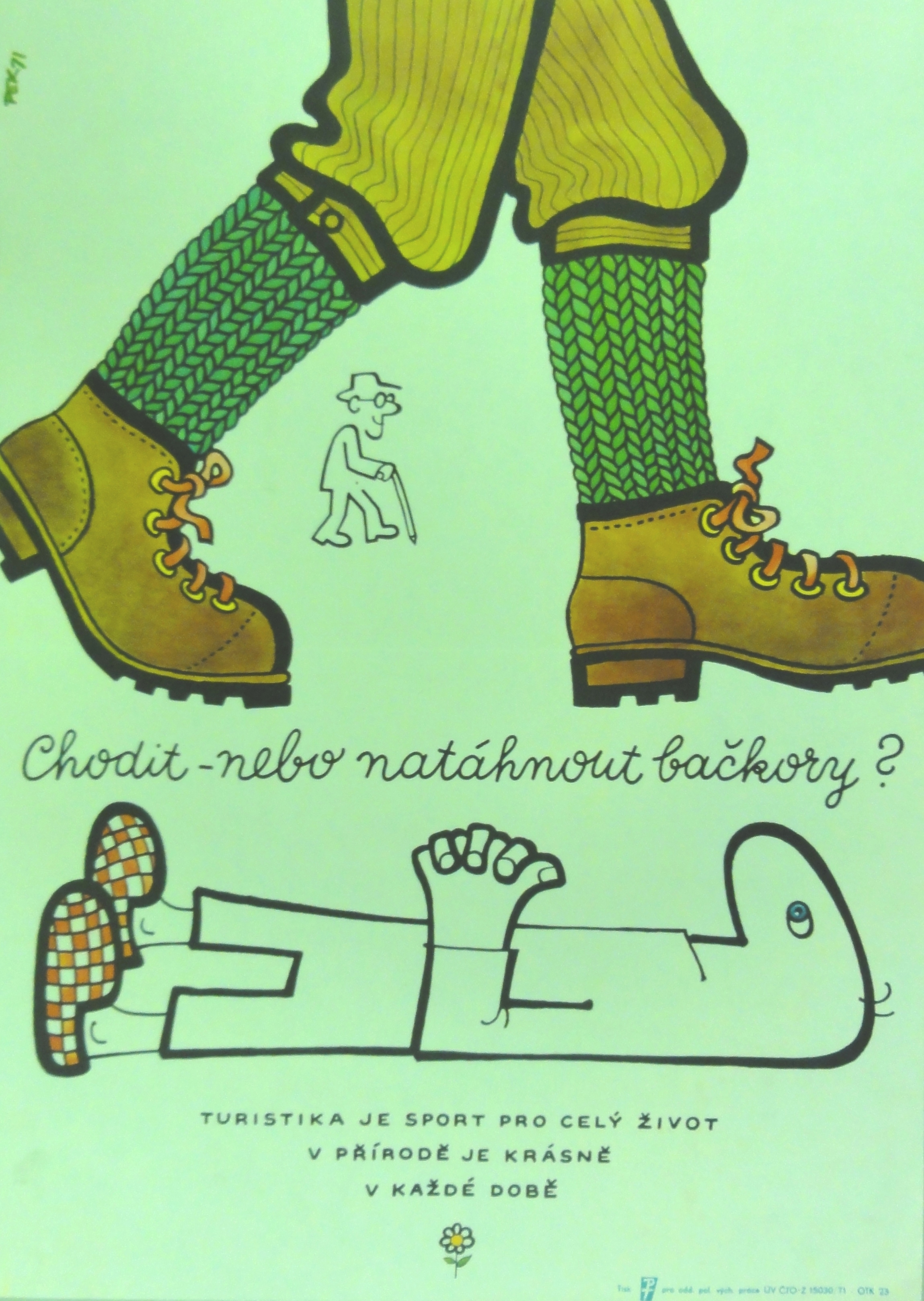 Náhledový obrázek Chodit nebo natáhnout bačkory? - 1