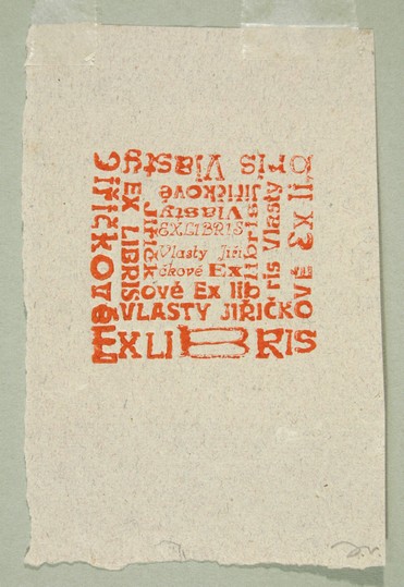 Náhledový obrázek Exlibris Vlasty Jiřičkové - 1