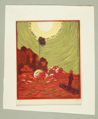 Náhledový obrázek předmětu Exlibris K. M. Wallo