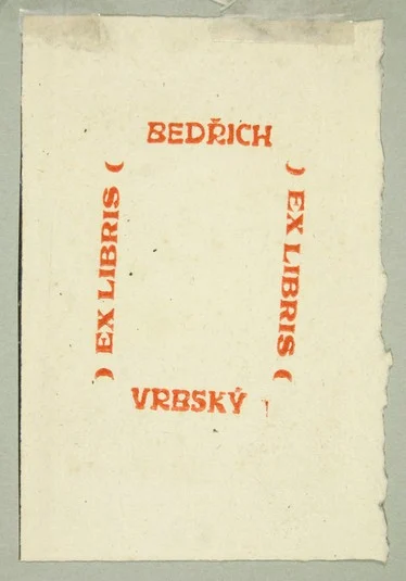Náhledový obrázek předmětu Exlibris Bedřicha Vrbského