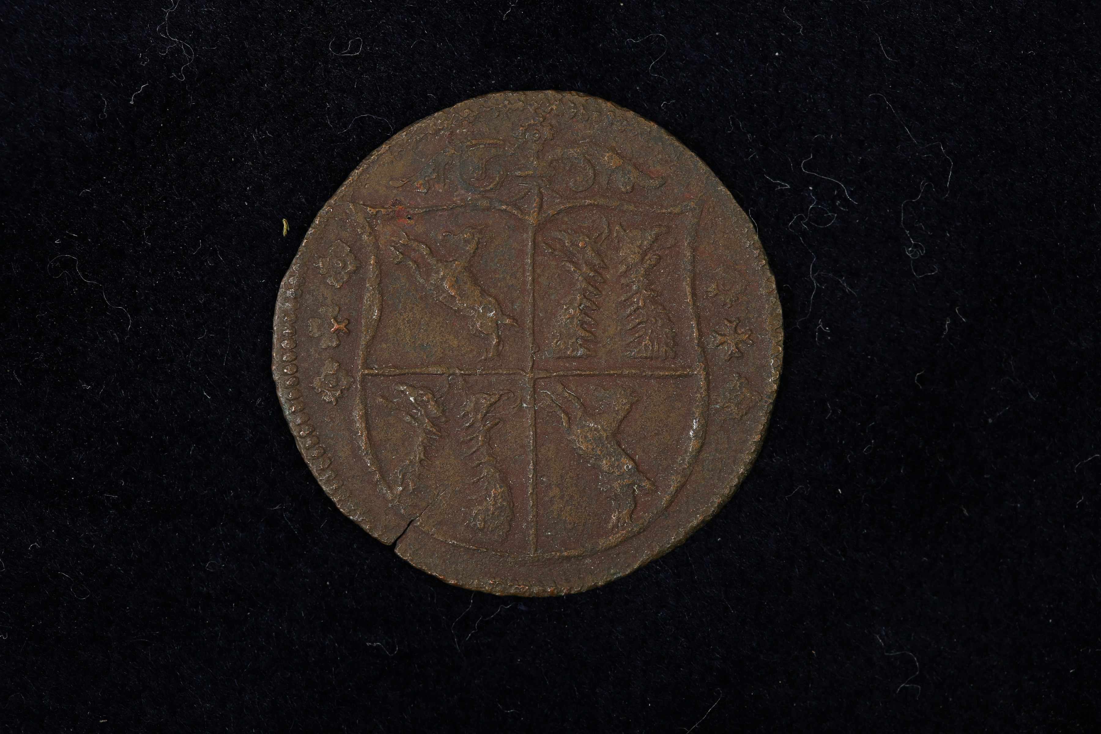 Náhledový obrázek Větší mince Kryštofa  Gendorfa z r. 1541 (typ II) - 1