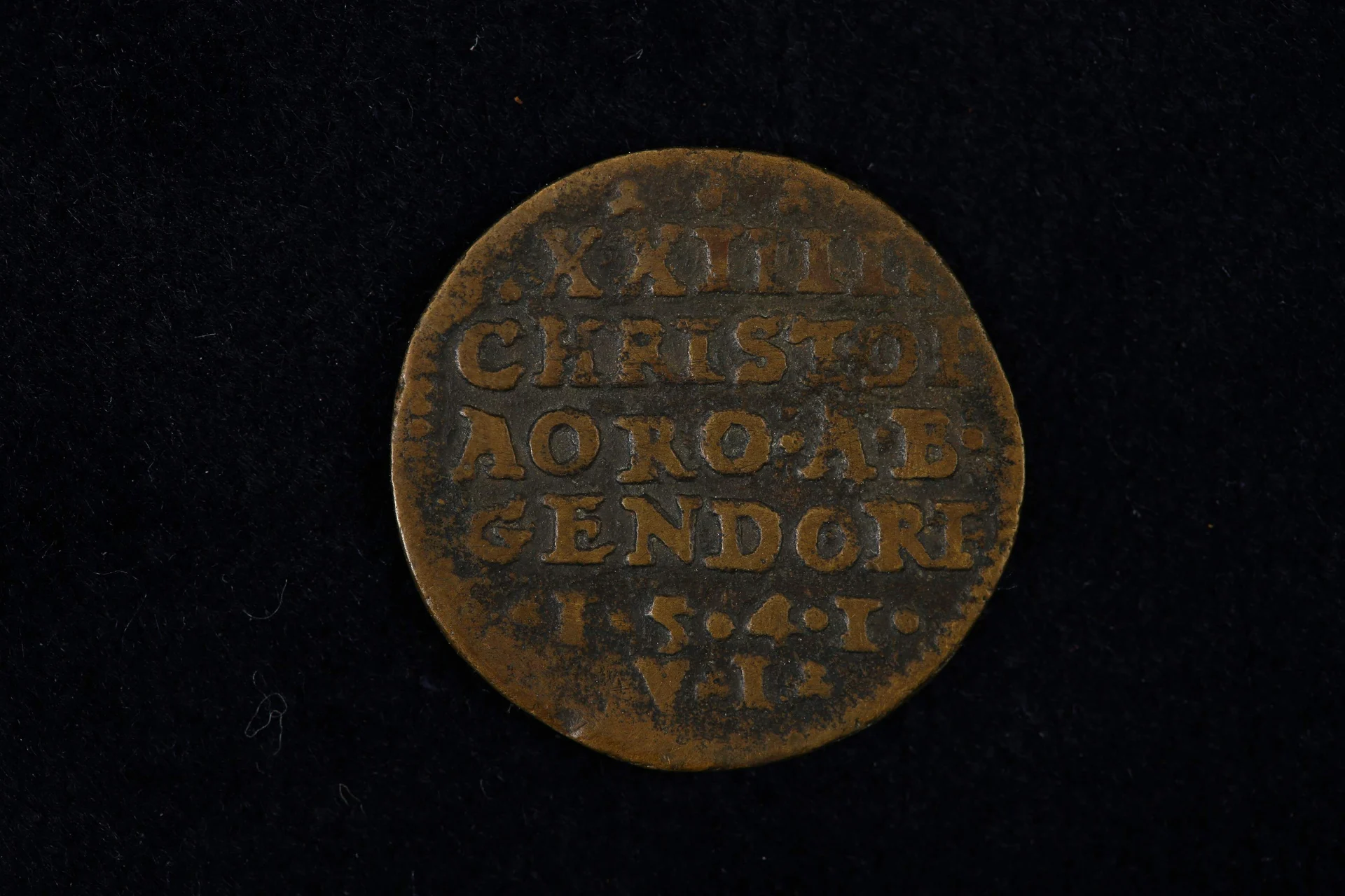 Náhledový obrázek předmětu Menší mince Kryštofa z Gendorfu z r. 1541