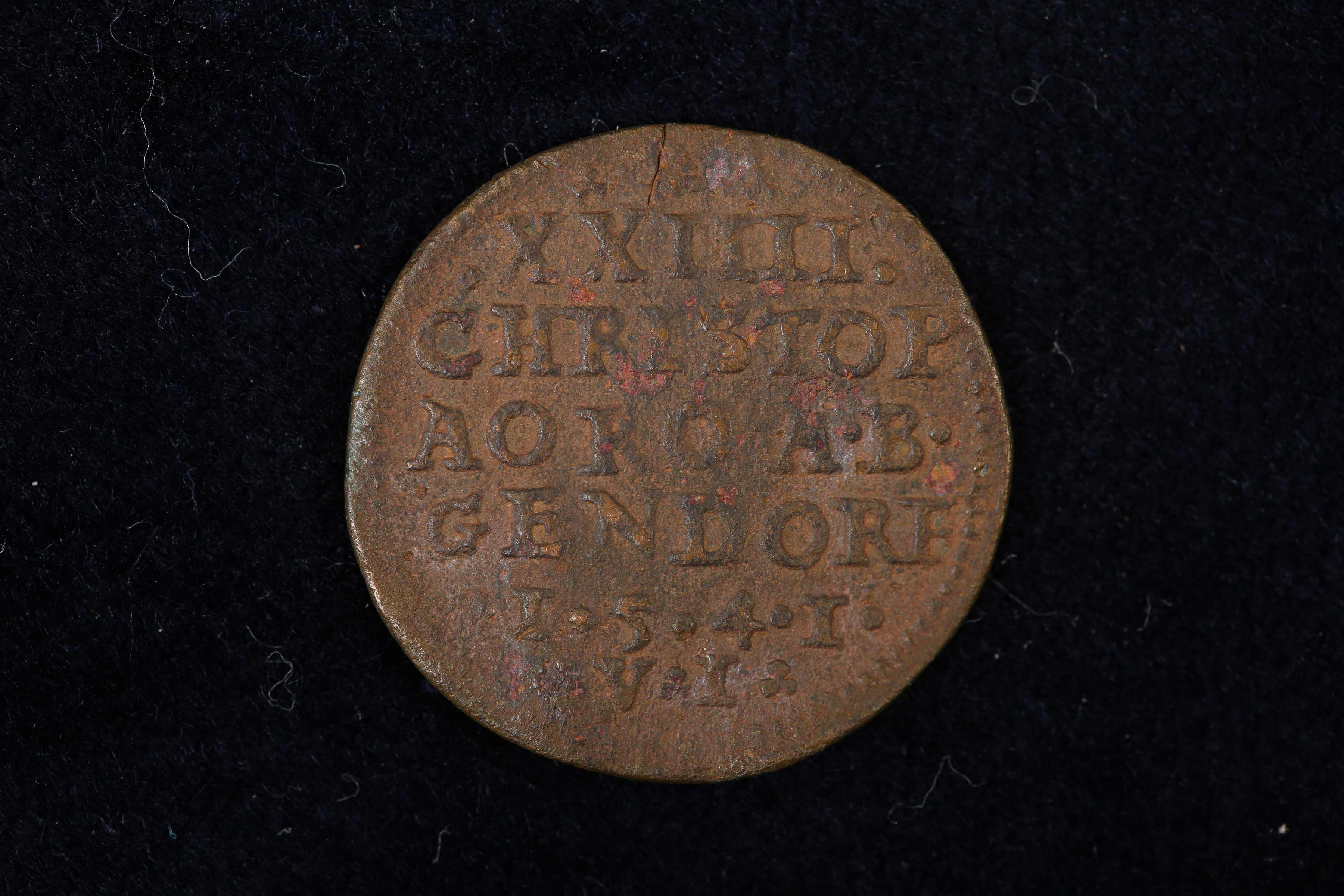 Náhledový obrázek Menší mince Kryštofa Gendorfa z r. 1541 - 2