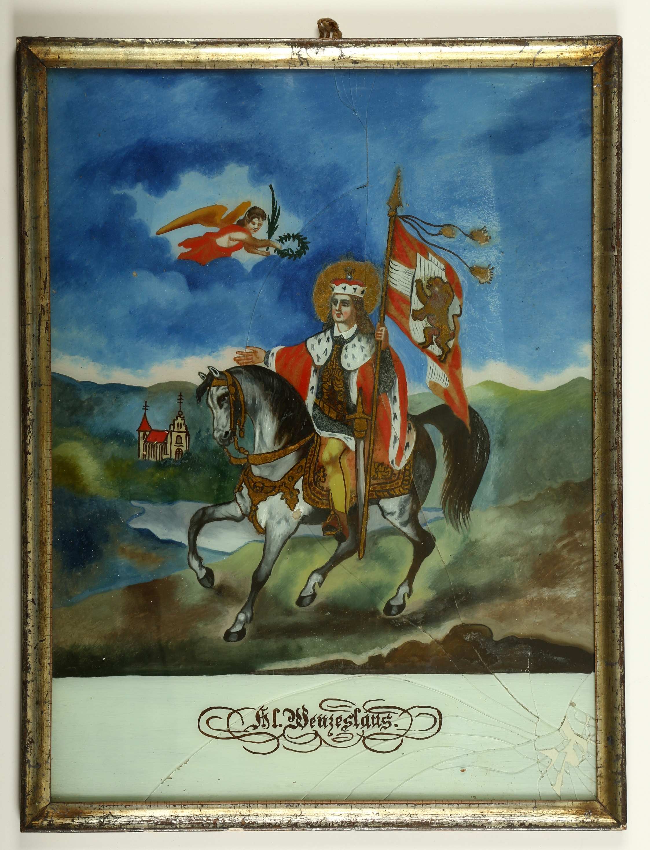 Náhledový obrázek Podmalba, svatý Václav - 1