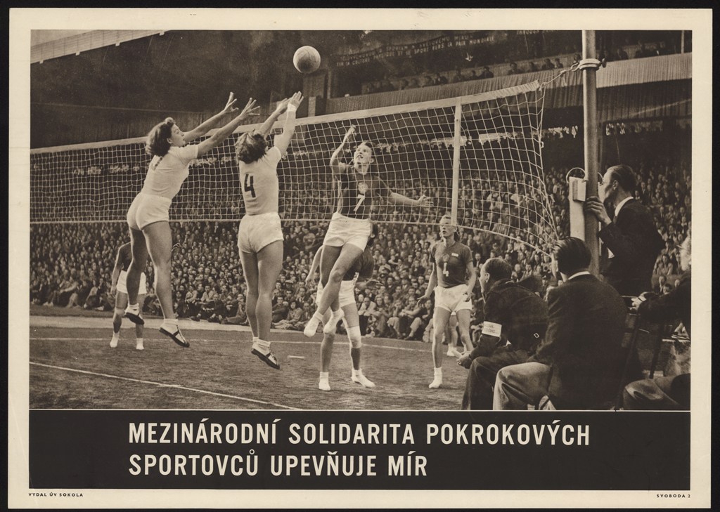 Náhledový obrázek Mezinárodní solidarita pokrokových sportovců upevňuje mír - 1