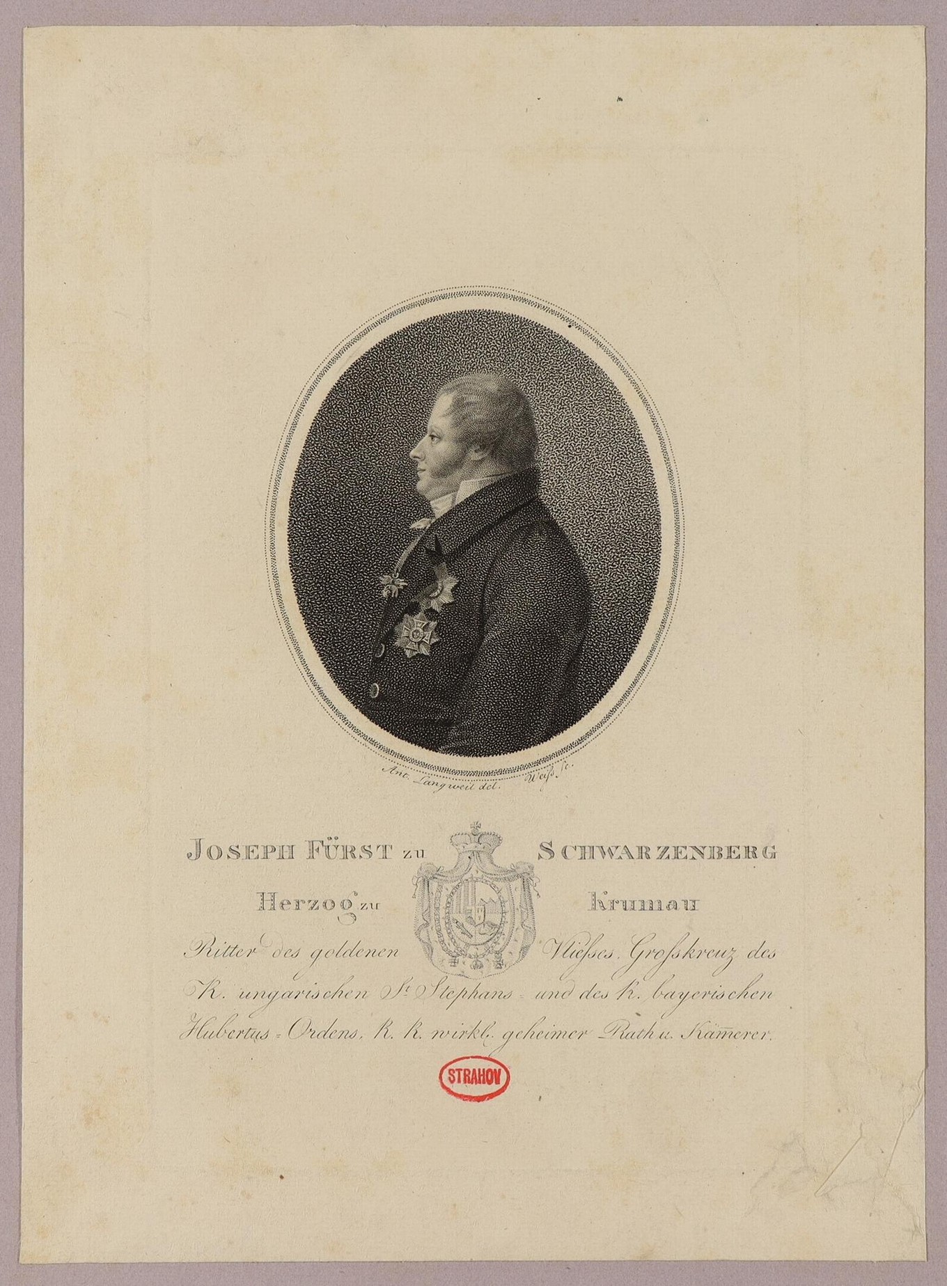 Náhledový obrázek Josef Johann kníže Schwarzenberg - 1