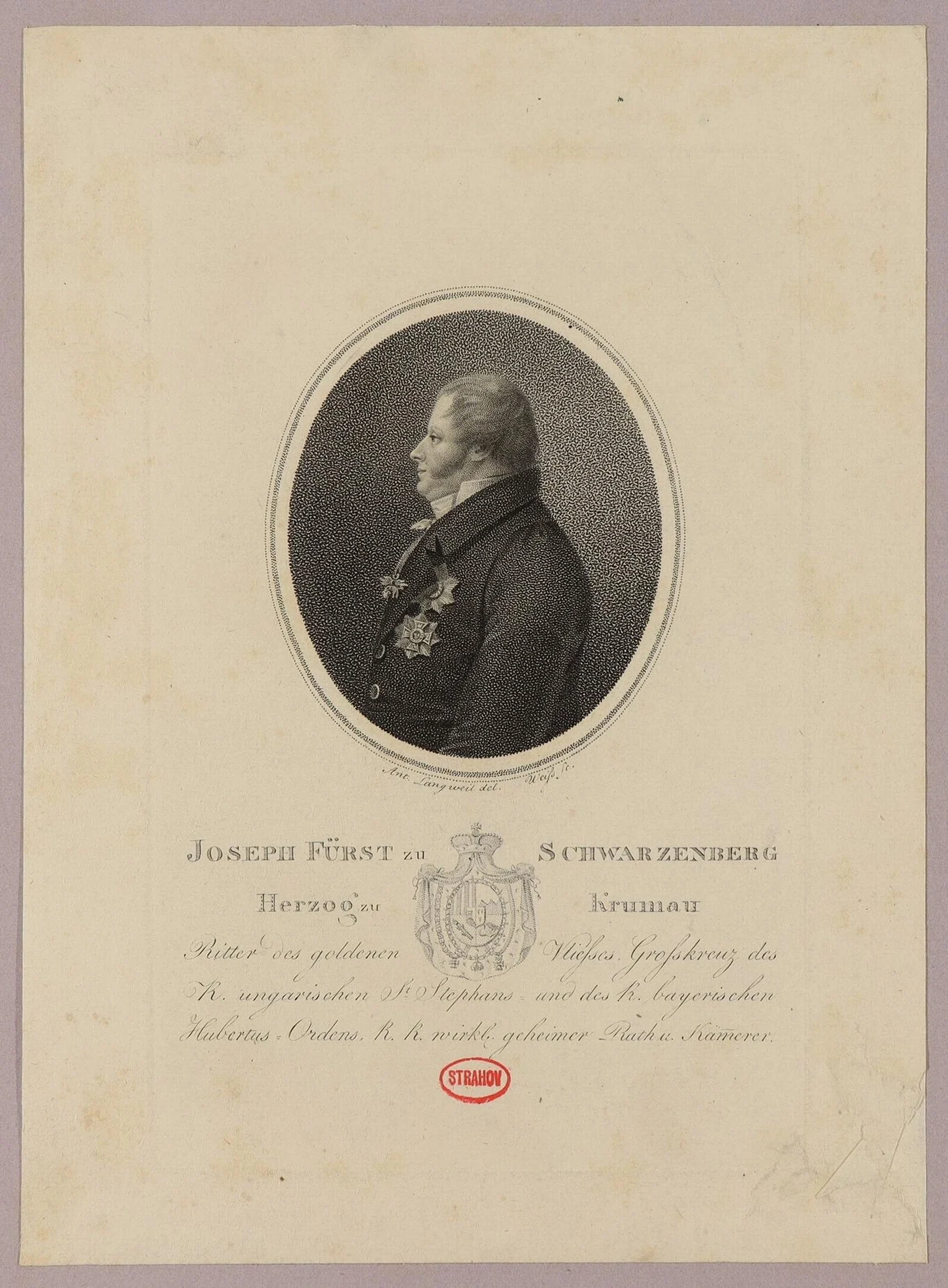 Obrázek Josef Johann kníže Schwarzenberg