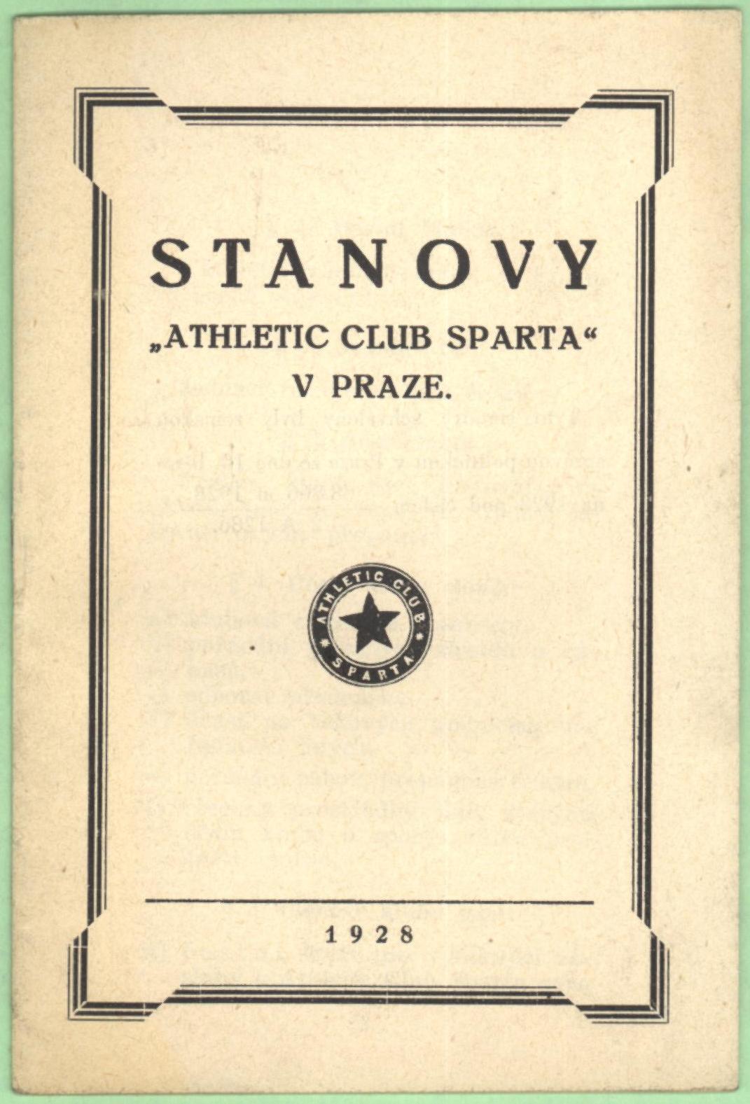 Náhledový obrázek Stanovy AC Sparta v Praze - 1