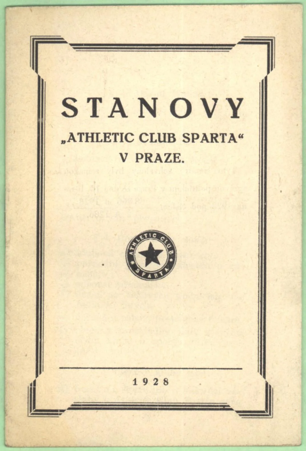 Náhledový obrázek předmětu Stanovy AC Sparta v Praze