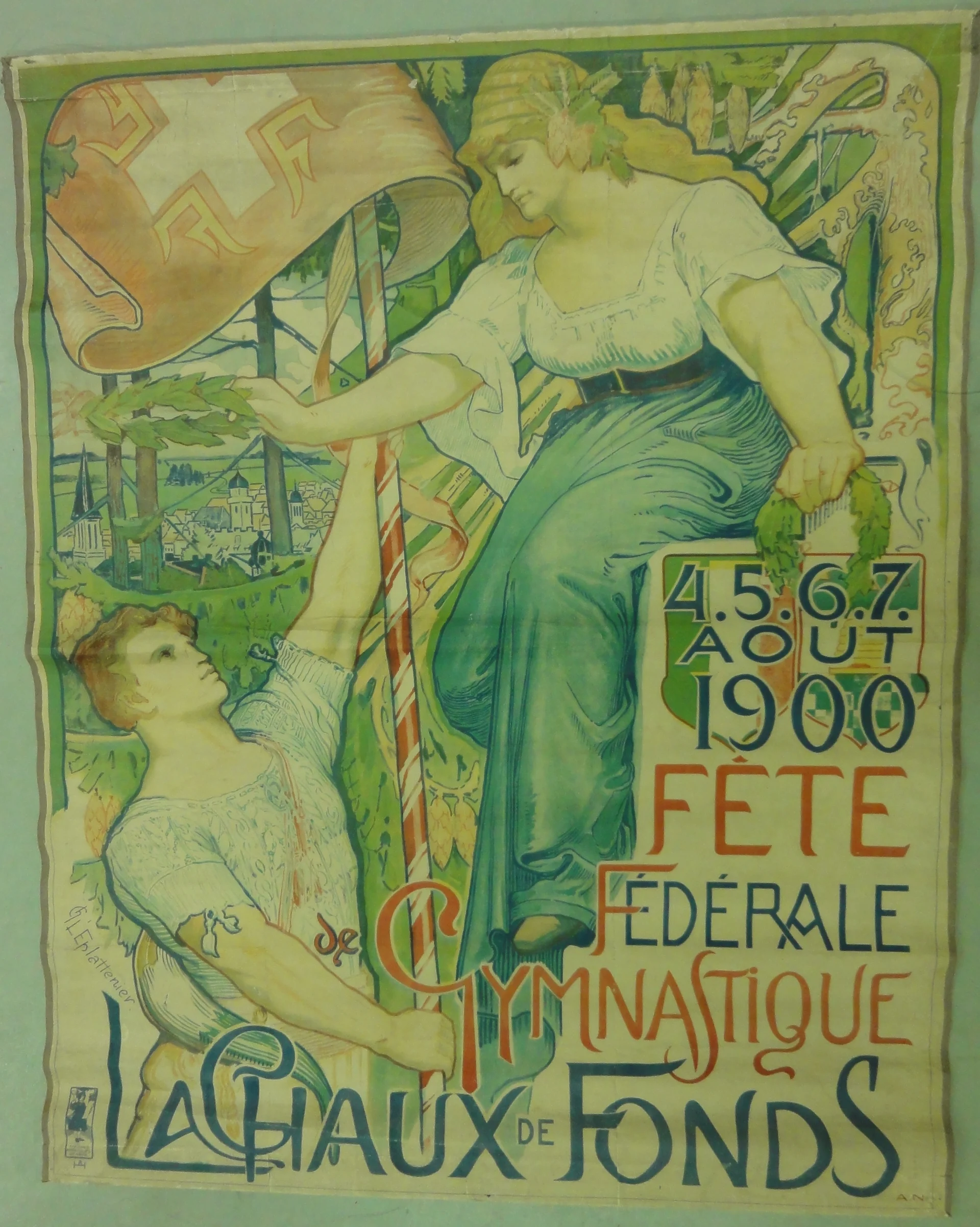 Náhledový obrázek předmětu Gymnastické slavnosti. La Chaux-de-Fonds 1900