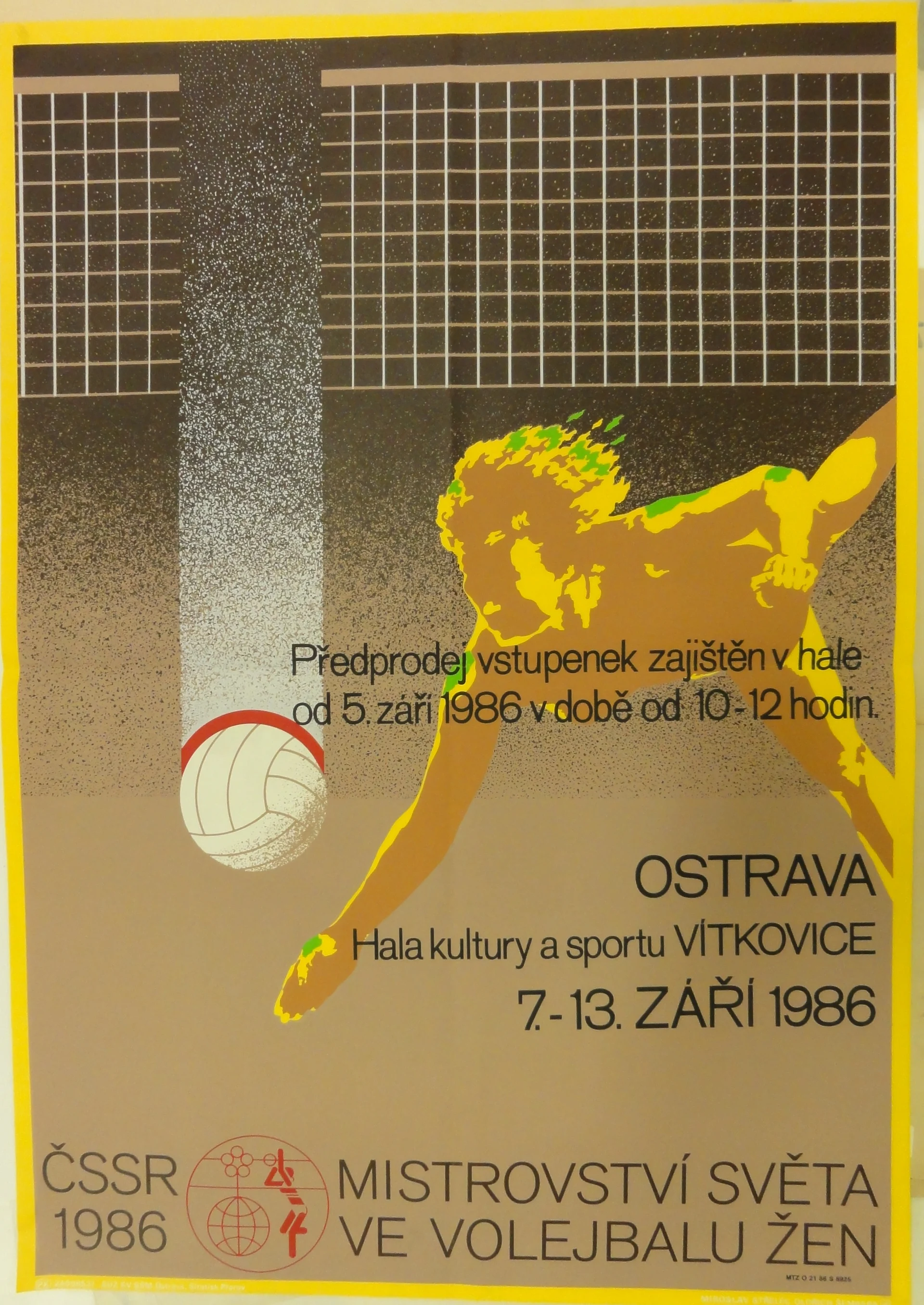 Náhledový obrázek předmětu Mistrovství světa ve volejbalu žen. Ostrava 1986