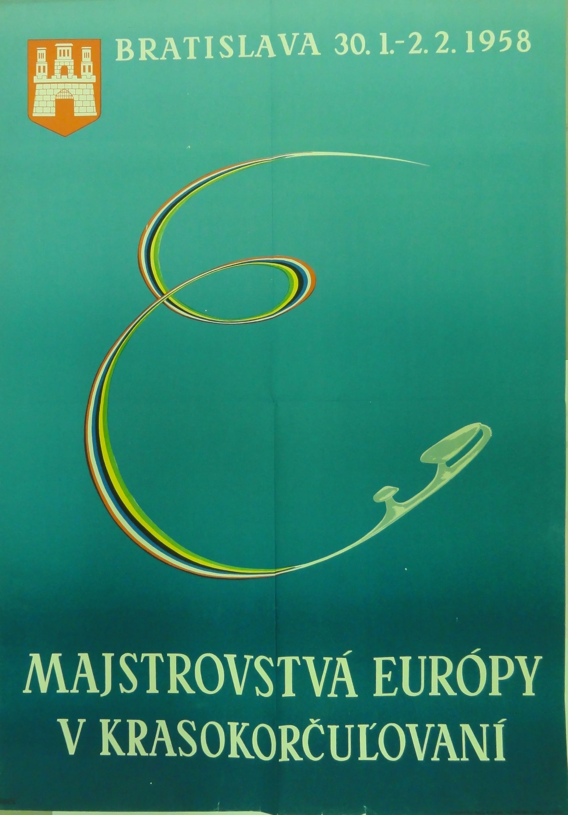 Náhledový obrázek předmětu Mistrovstvá Európy v krasokorčuĺovaní. Bratislava 1958