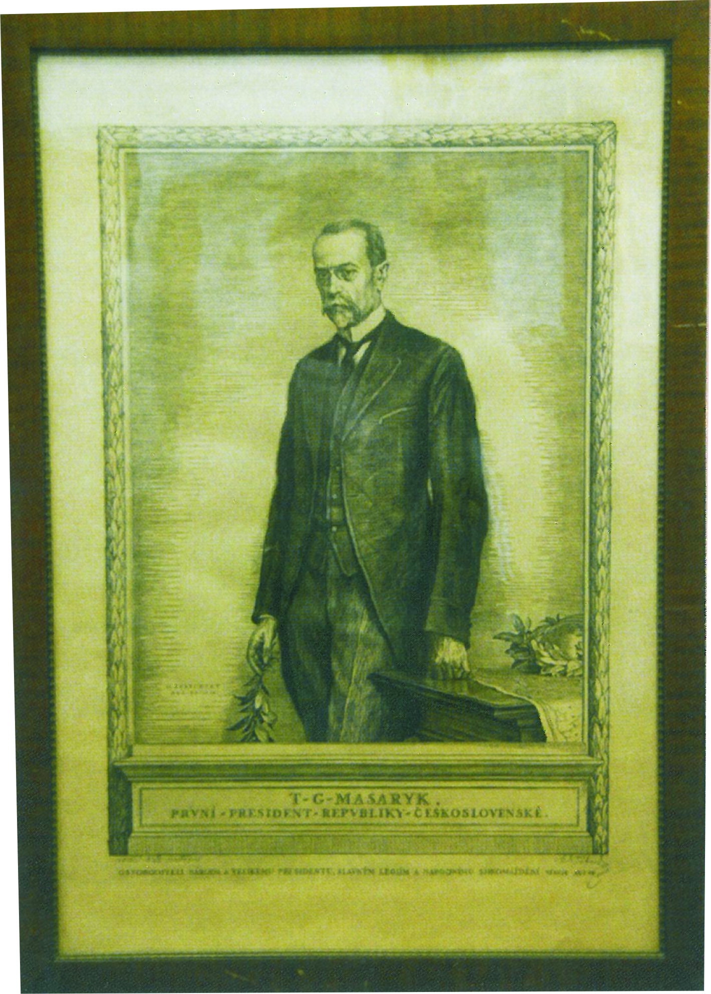 Náhledový obrázek Obraz - Stojící T. G. M. - 1