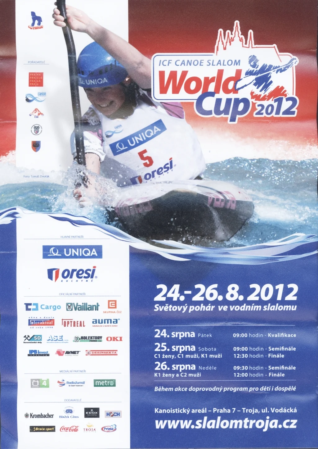 Náhledový obrázek předmětu ICF Canoe Slalom World Cup. Praha 2012