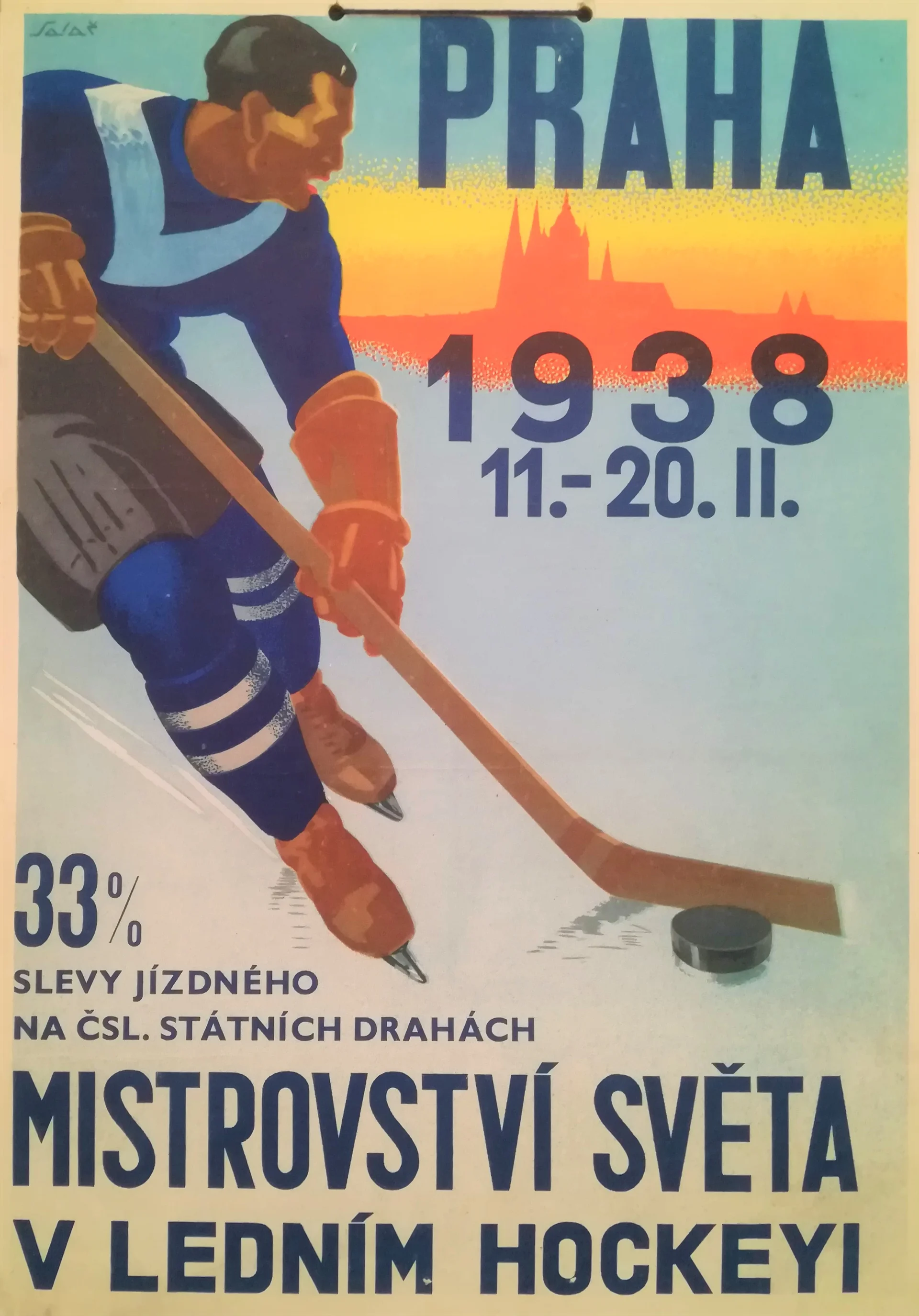 Náhledový obrázek předmětu Mistrovství světa v ledním hockeyi. Praha 1938