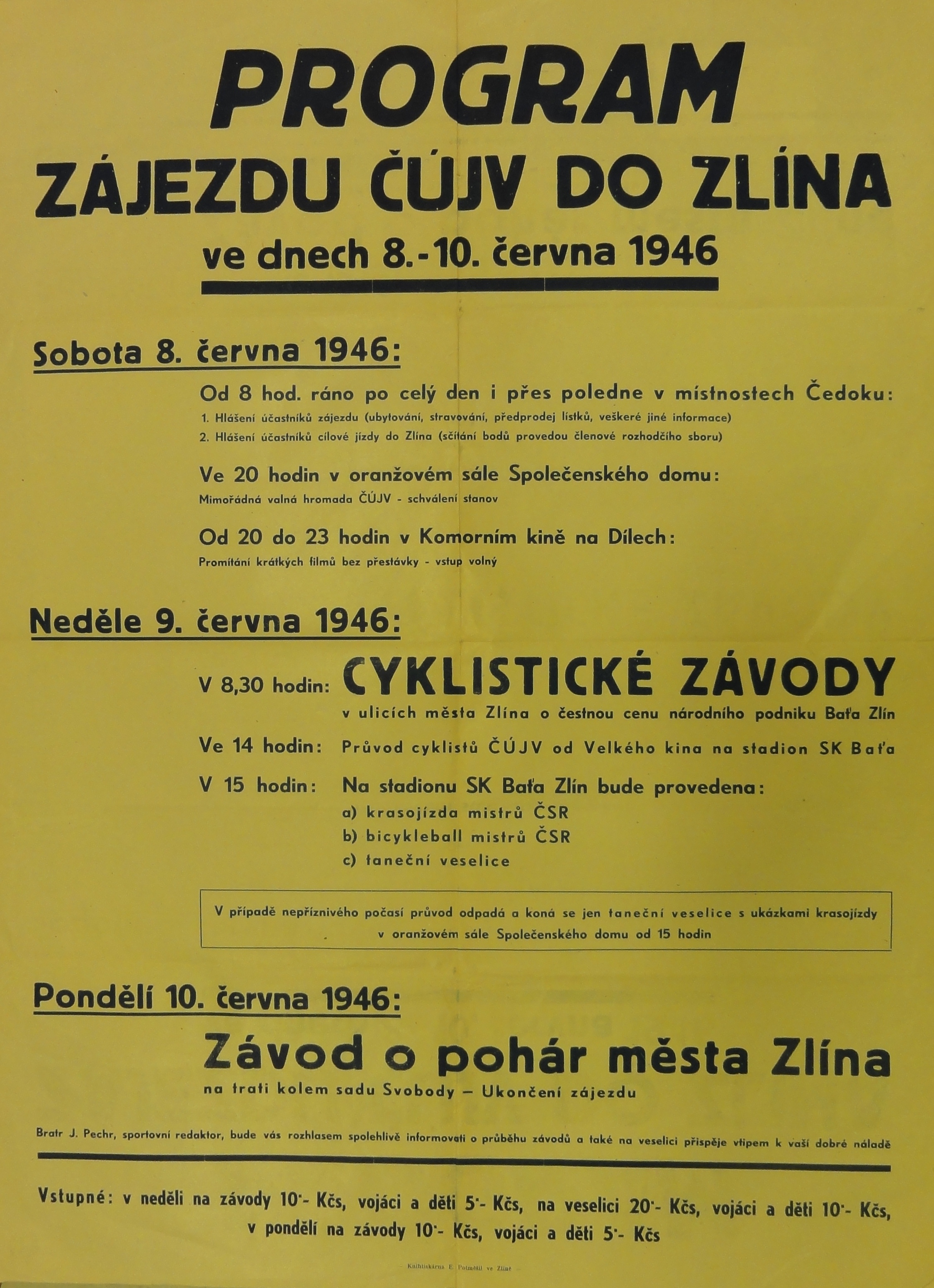 Náhledový obrázek Program zájezdu ČÚJV do Zlína - 1