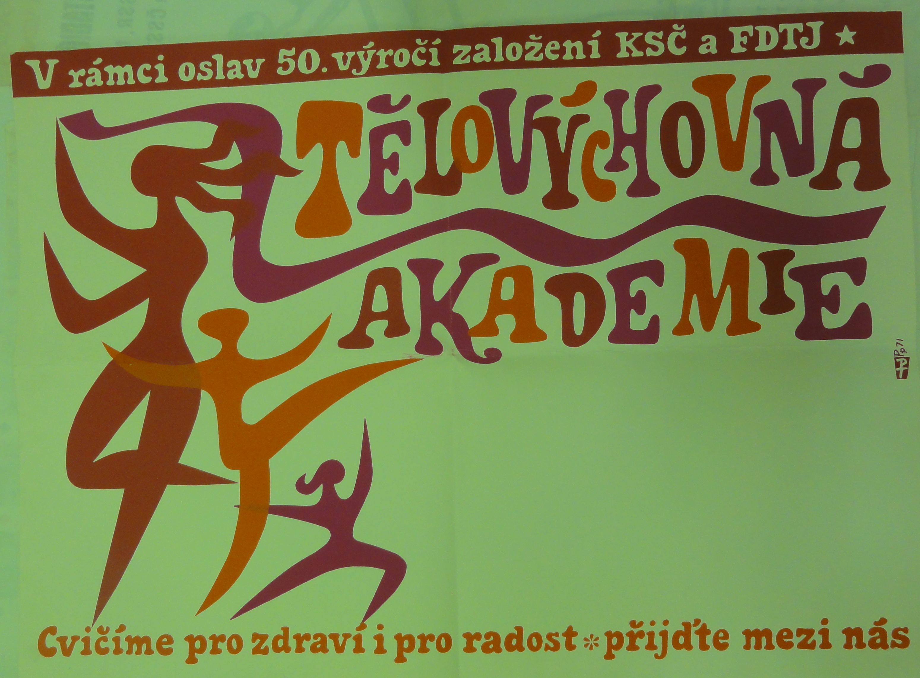 Náhledový obrázek Tělovýchovná akademie v rámci oslav 50. výročí založení KSČ a FDTJ - 1