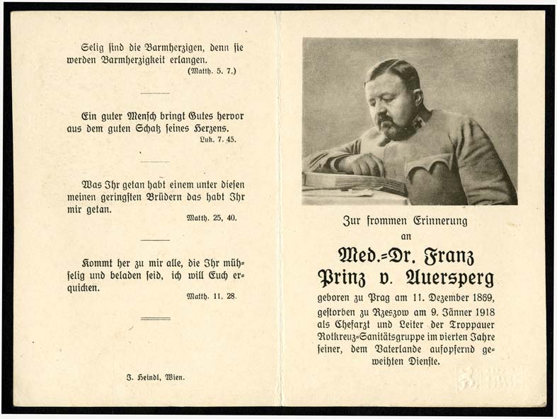 Náhledový obrázek Zbožná vzpomínka - Auersperg, Franz Prinz von - 3