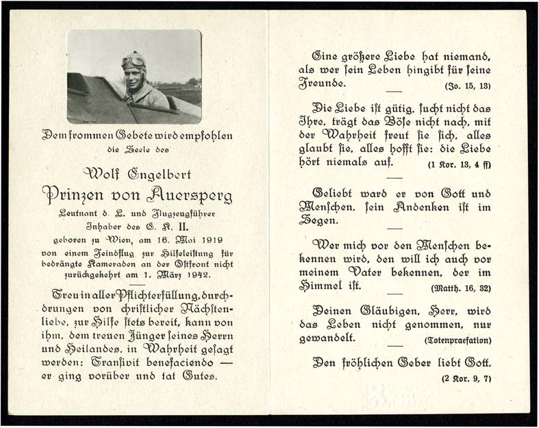 Náhledový obrázek Zbožná vzpomínka - Auersperg, Wolf Engelbert Prinz von - 2