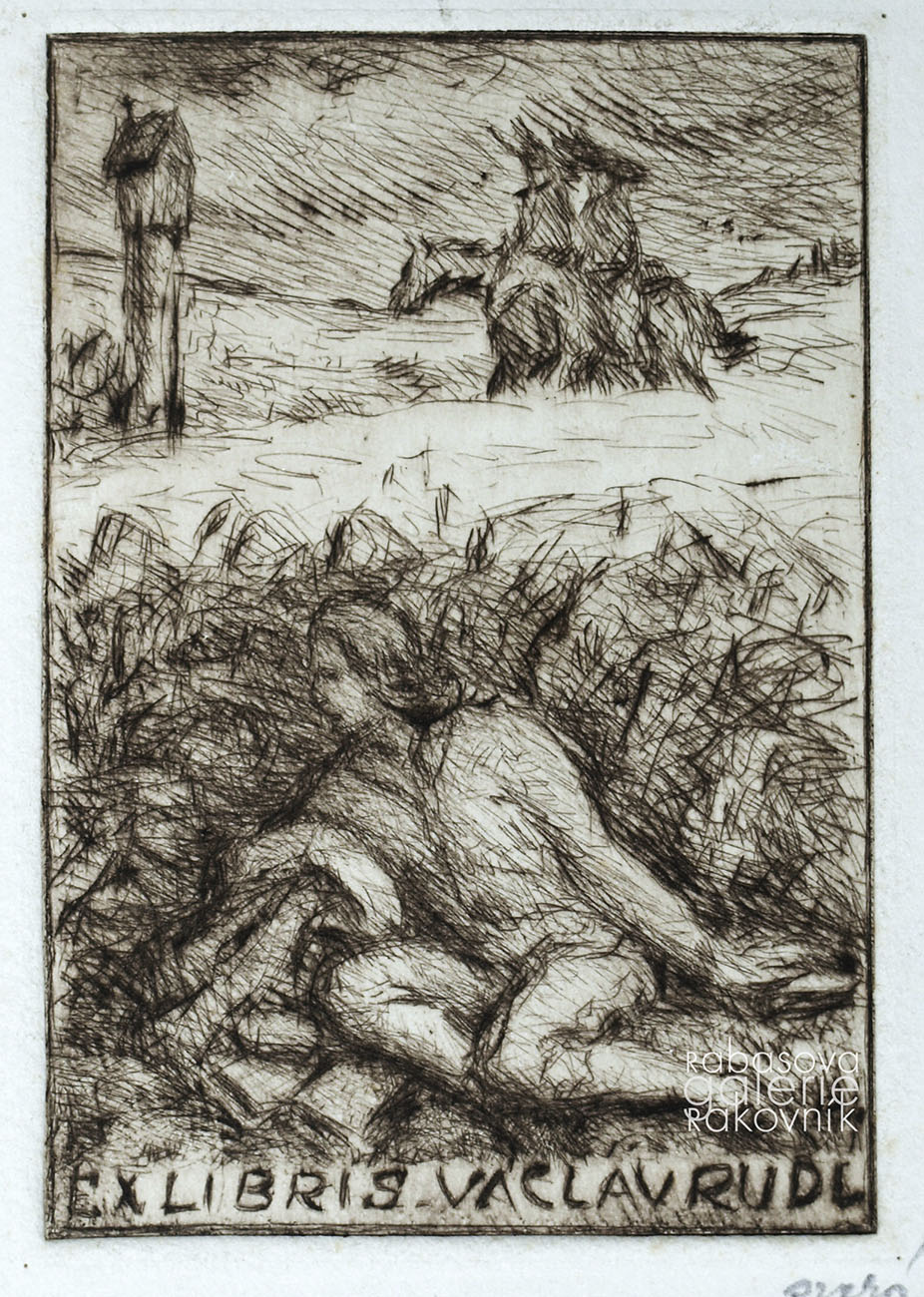 Náhledový obrázek Rabas Václav, Ex libris Václav Rudl - 1