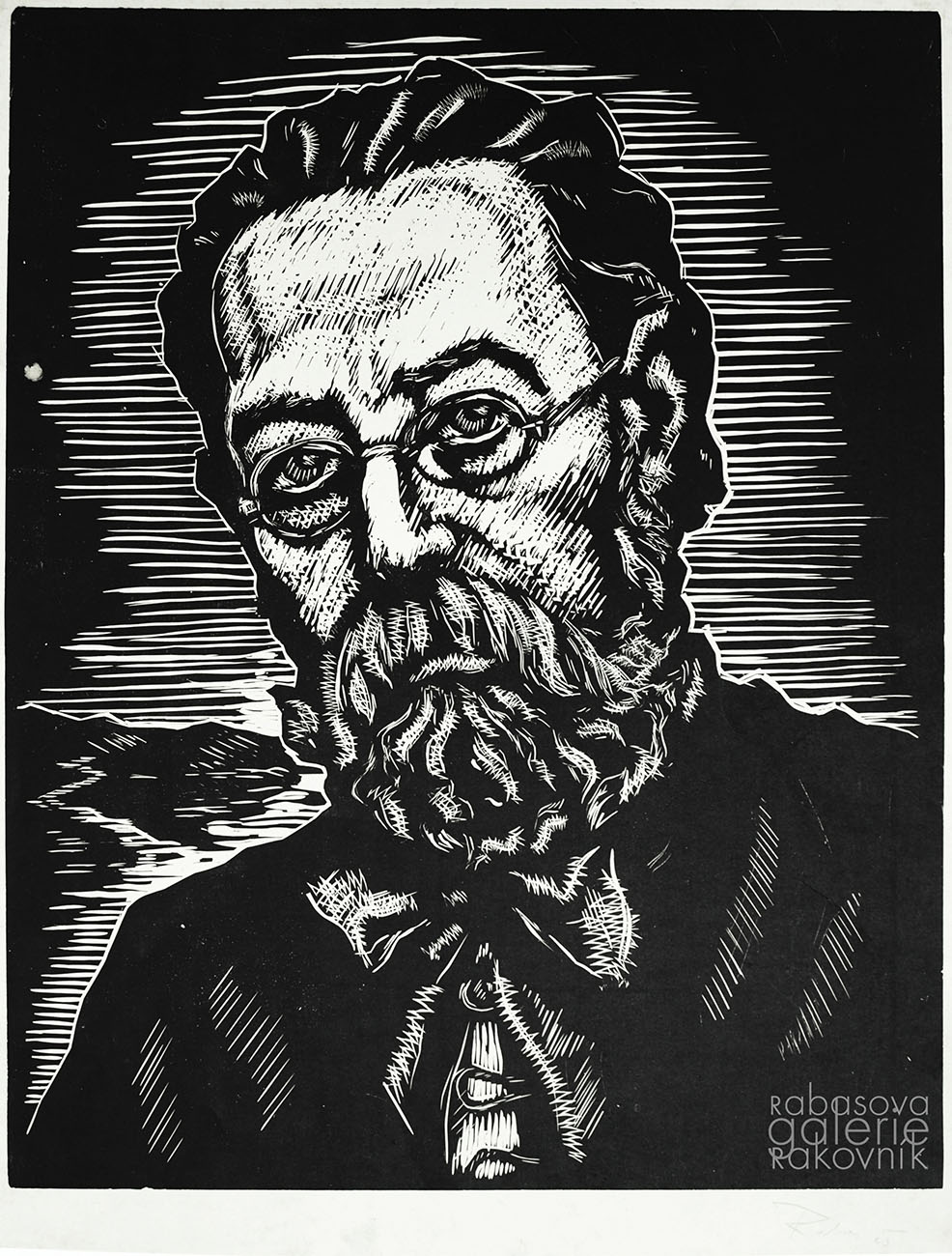 Náhledový obrázek Rabas Václav, Bedřich Smetana, z cyklu „České hlavy“ - 1