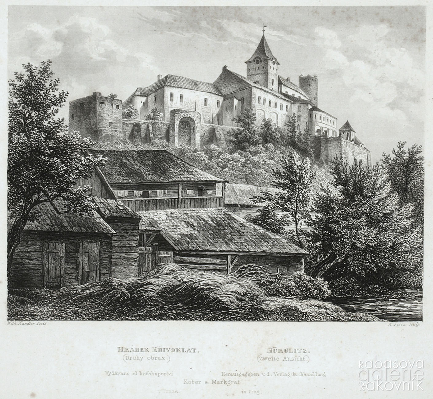 Náhledový obrázek Kandler Vilém,  Fesca A., Křivoklát (Druhý obraz) - 1