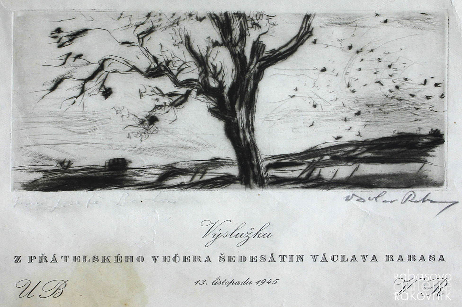 Náhledový obrázek Rabas Václav, Osamělý strom - 1