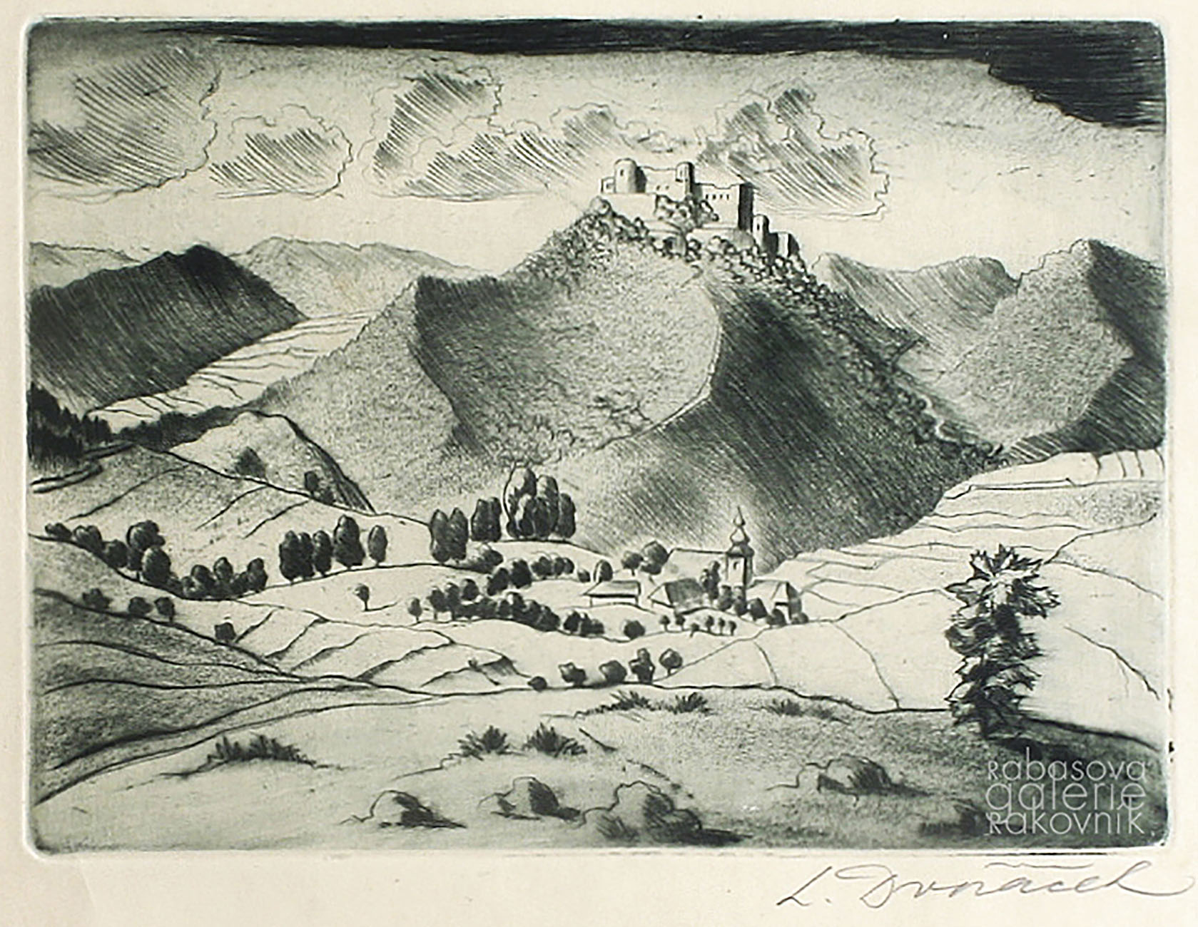 Náhledový obrázek Dvořáček Ludvík, Slovenská krajina - 1