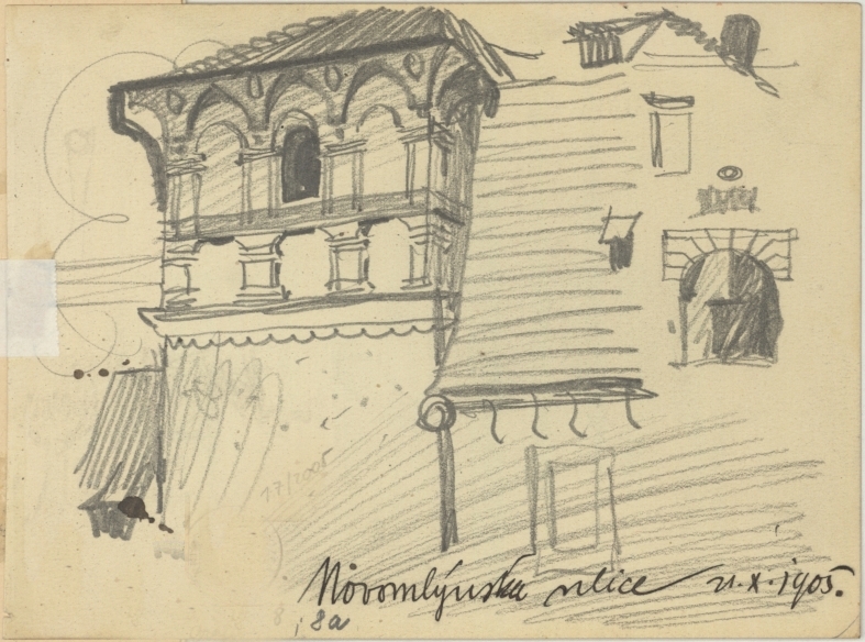 Náhledový obrázek Studijní kresby - Pražská architektura - 2