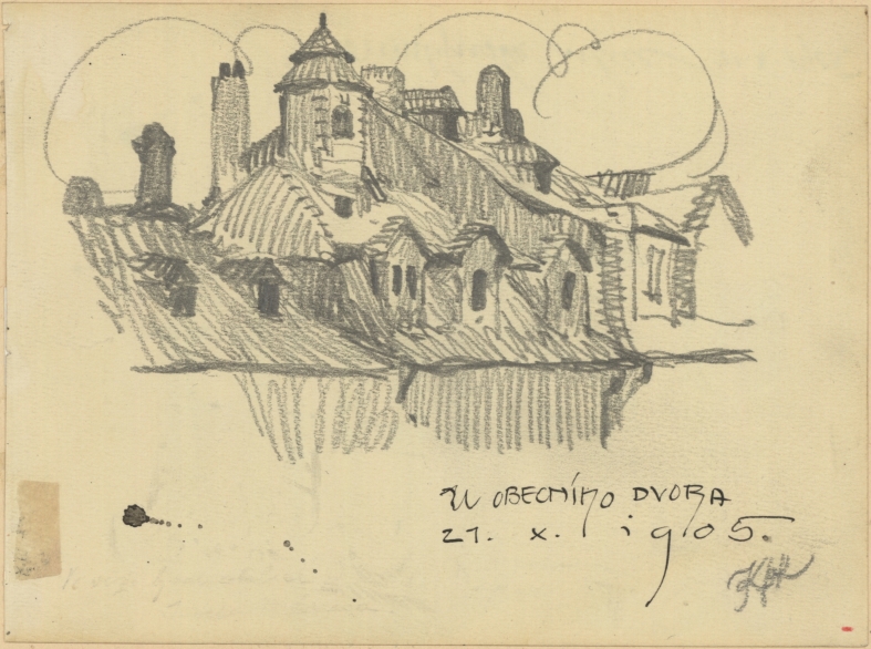 Náhledový obrázek Studijní kresby - Pražská architektura - 1