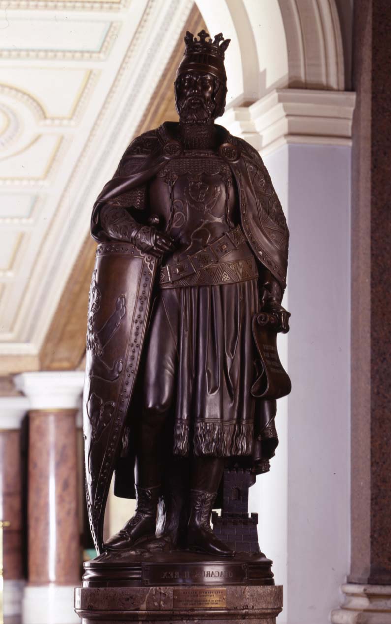 Náhledový obrázek Přemysl Otakar II. - socha ve vestibulu - 1