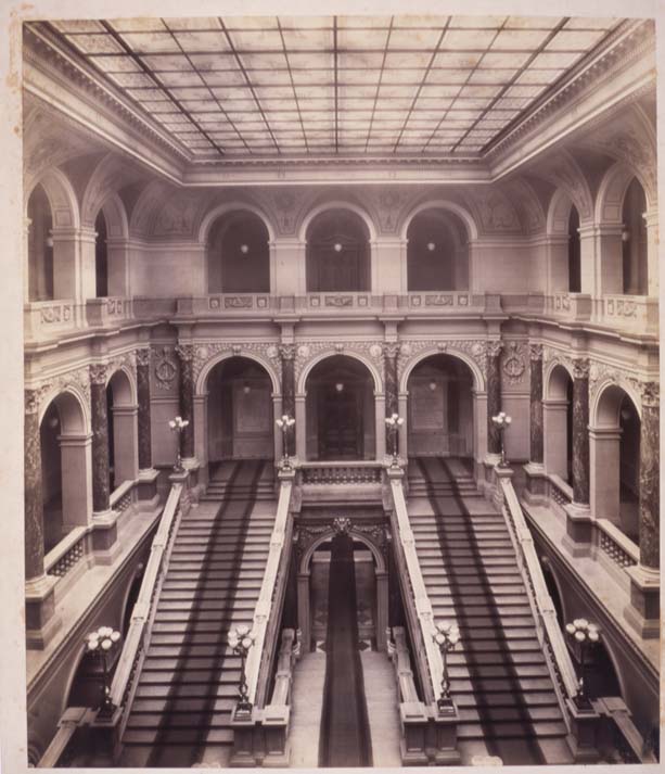 Náhledový obrázek Hlavní schodiště, fotografie z roku 1891 - 1