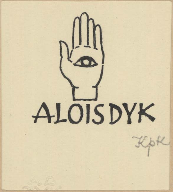 Náhledový obrázek Předloha pro značku nakladatele Aloise Dyka - 1