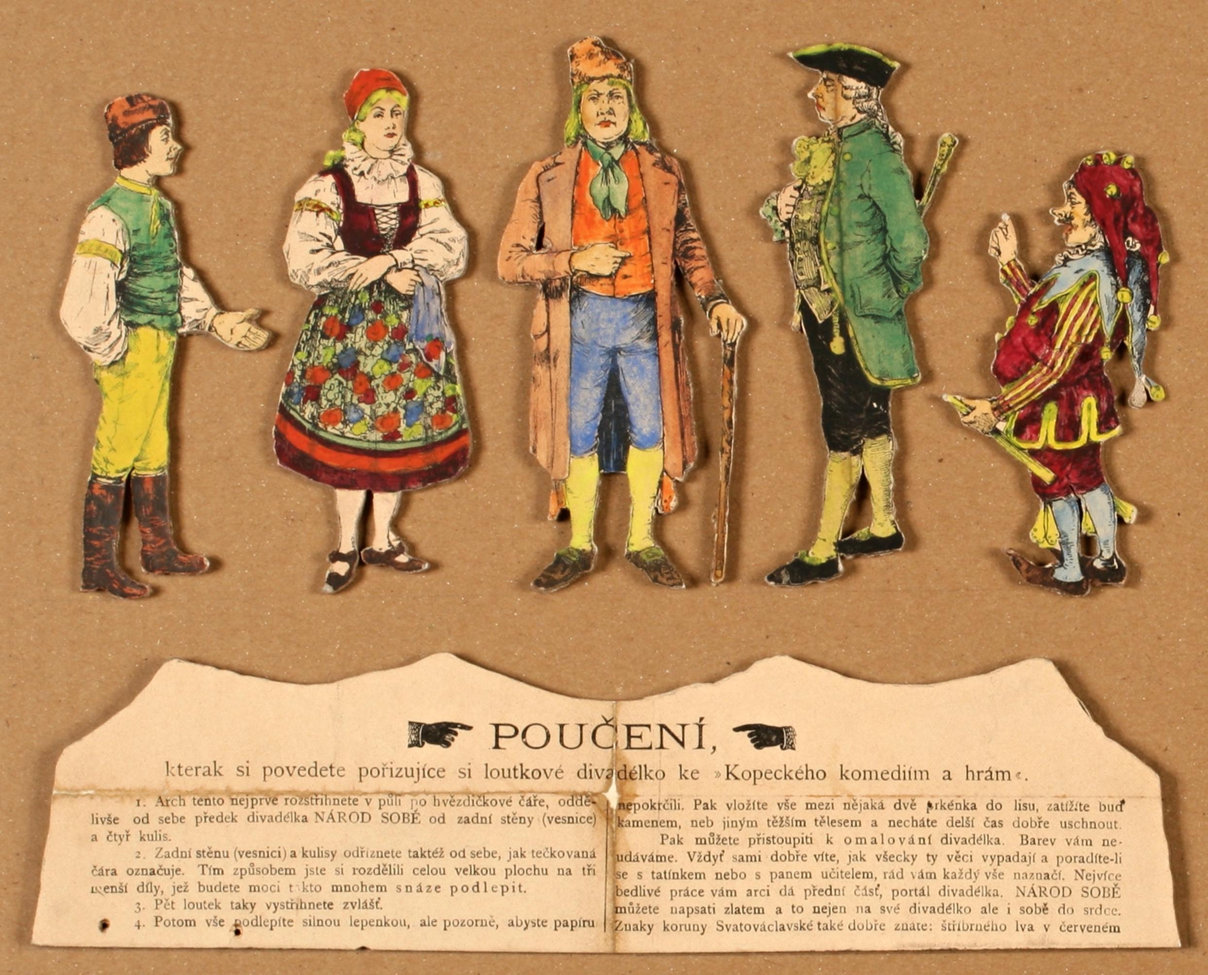 Náhledový obrázek “Národ sobě” - návod a plošné loutky do hry Pan Franc ze zámku - 1
