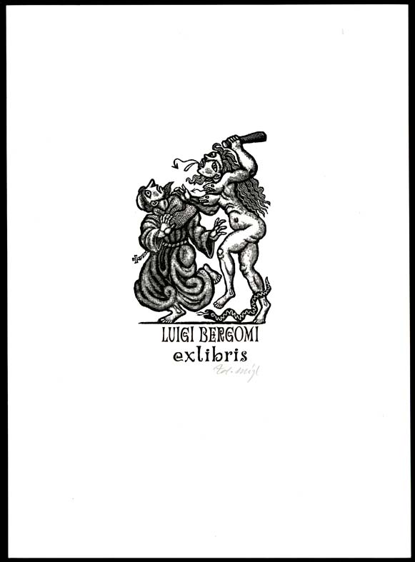 Náhledový obrázek Exlibris - Žena v aktu - 1