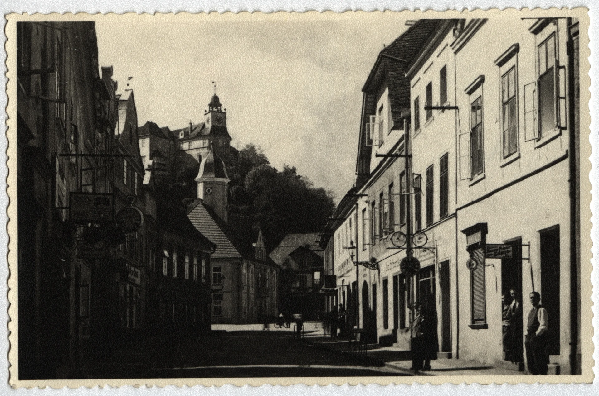 Náhledový obrázek předmětu Město Javorník na historické pohlednici (30. léta 20. století)