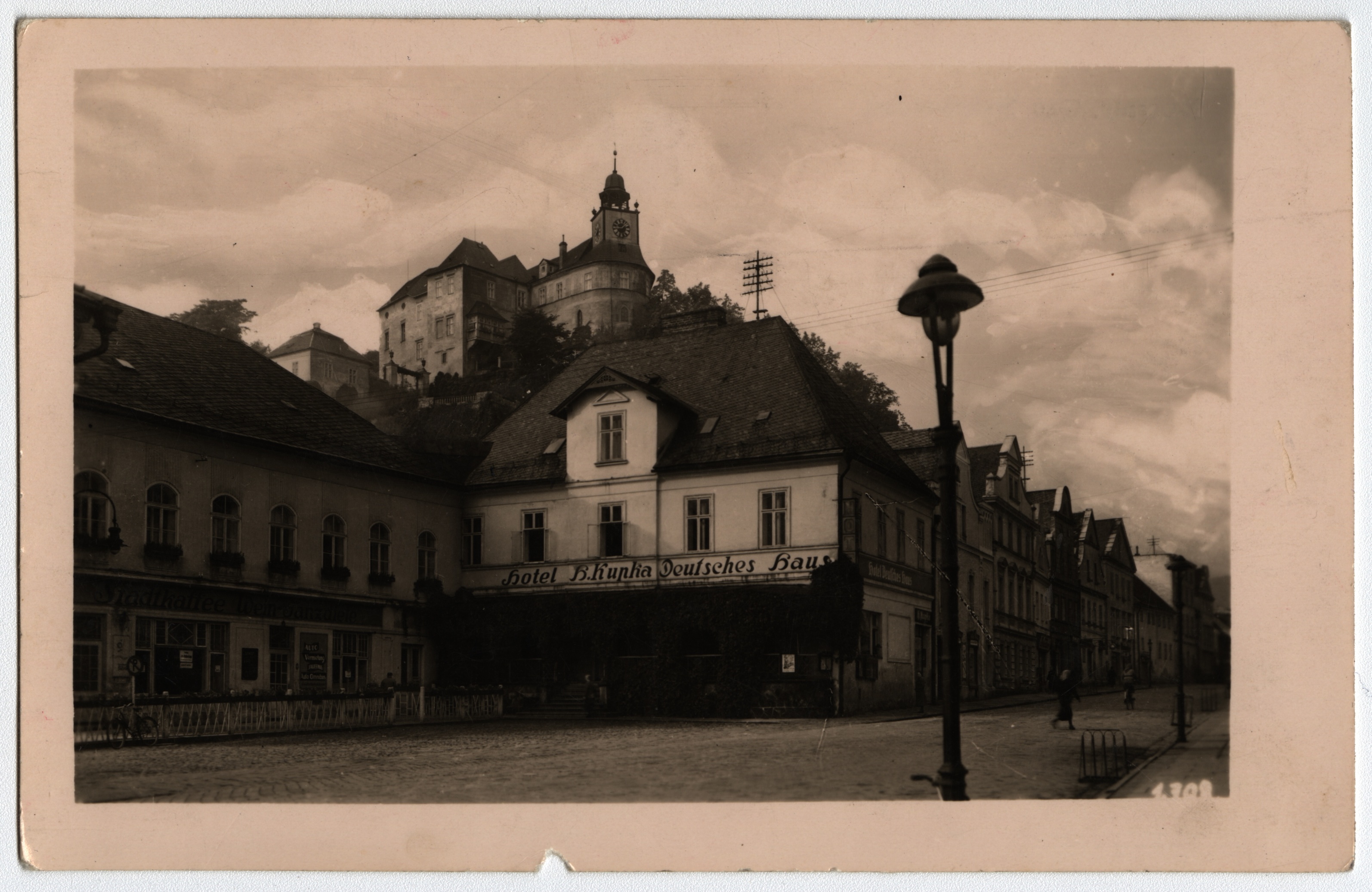Náhledový obrázek Město Javorník na historické pohlednici - 1