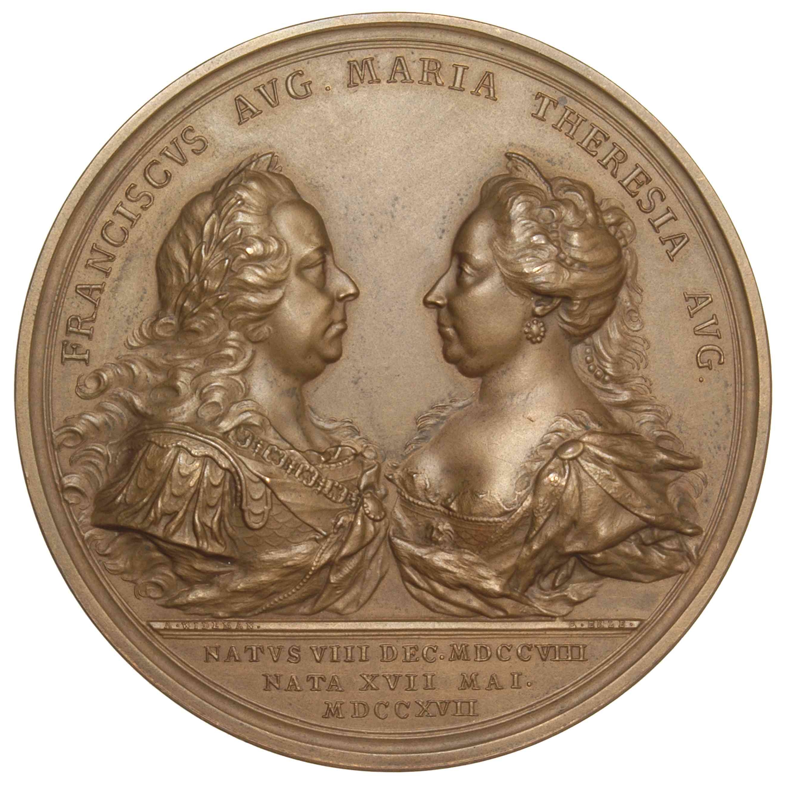Náhledový obrázek Rodinná medaile Františka Štěpána a Marie Terezie - 1